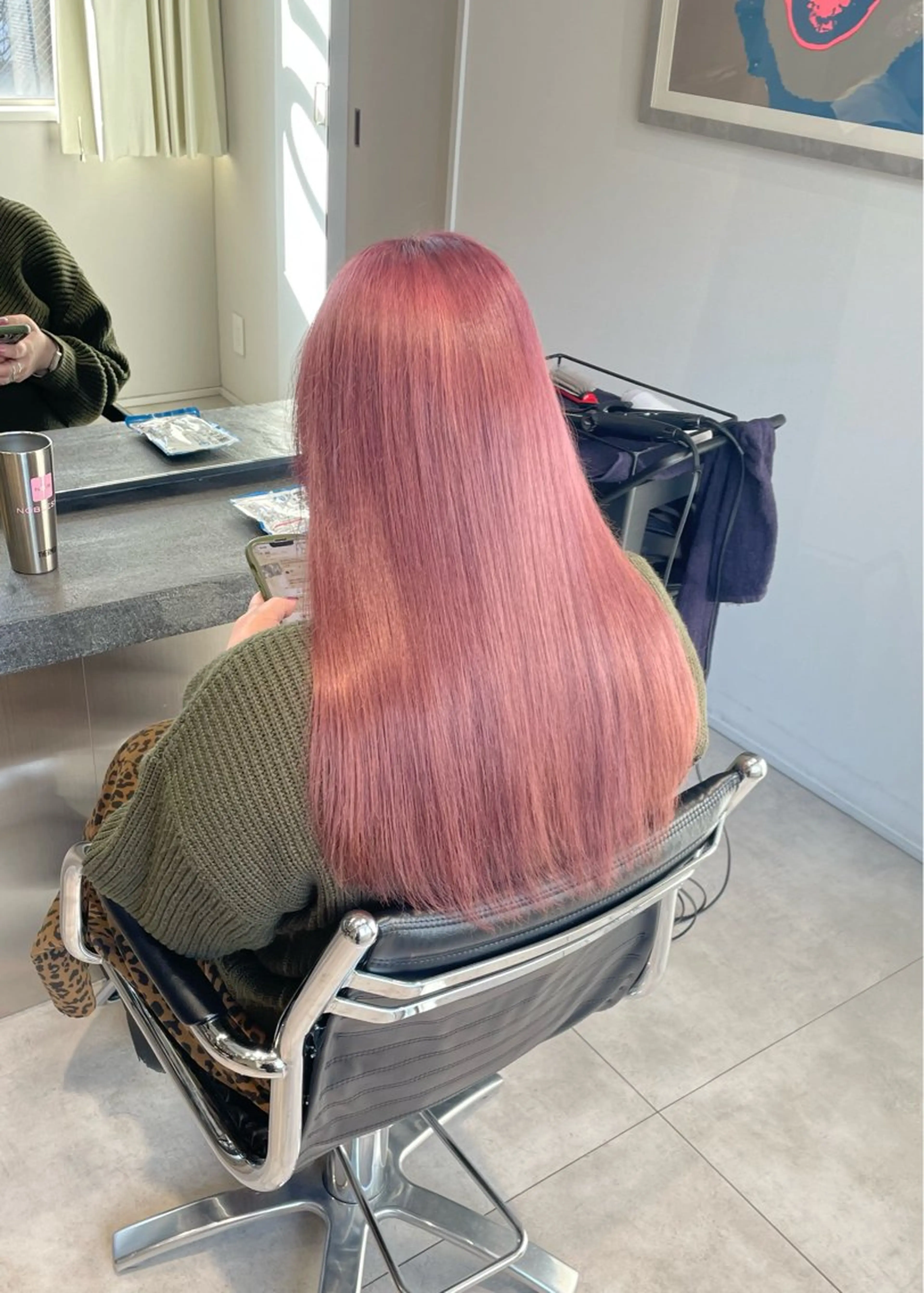 ロング カラー ピンクカラー 💝ブリーチ ショート/れい💝のヘアスタイル
