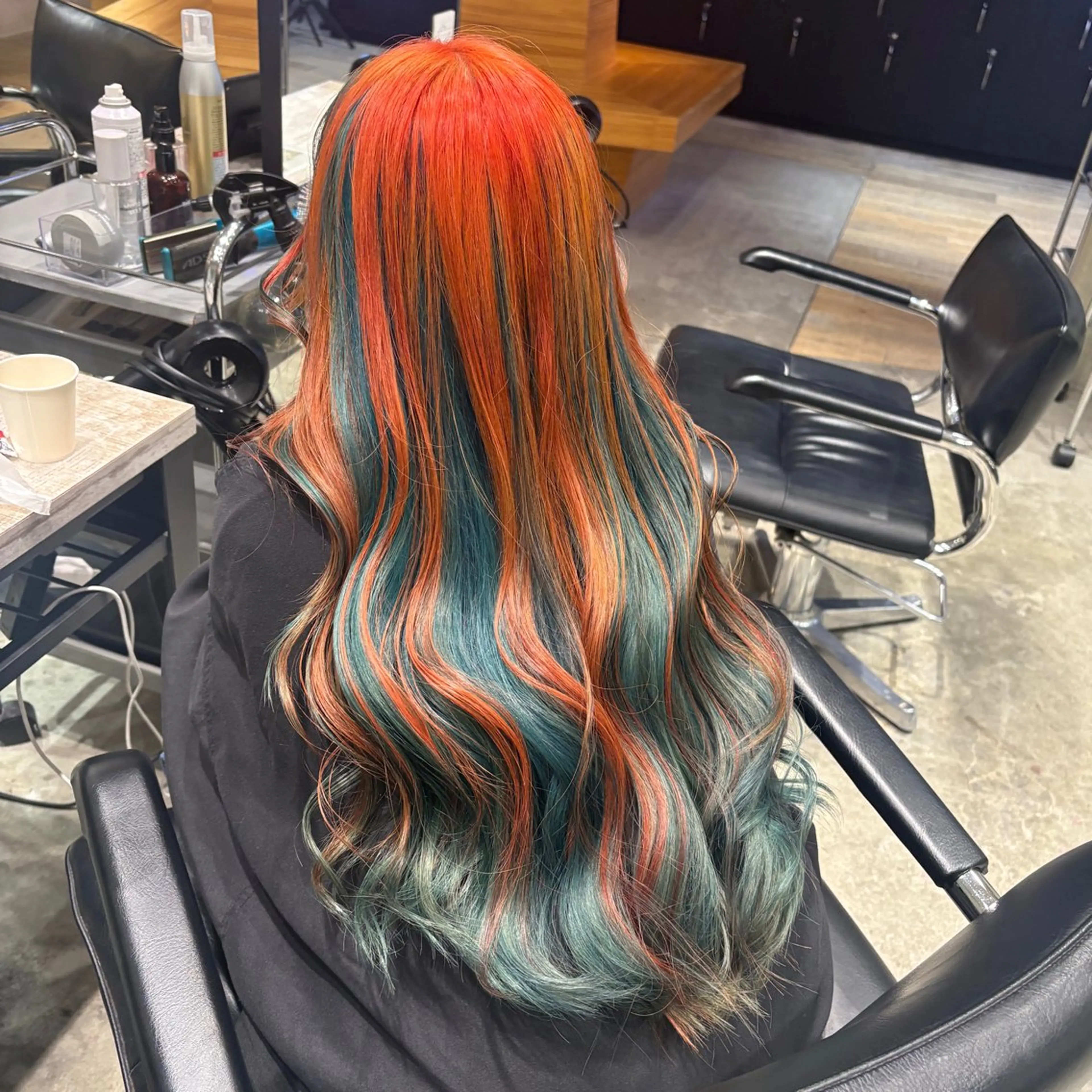 ロング カラー ヘアアレンジ ヘアカラー トリートメント ヘアセット 🫧ハイトーン×艶 カラー🫧 Rionのヘアスタイル