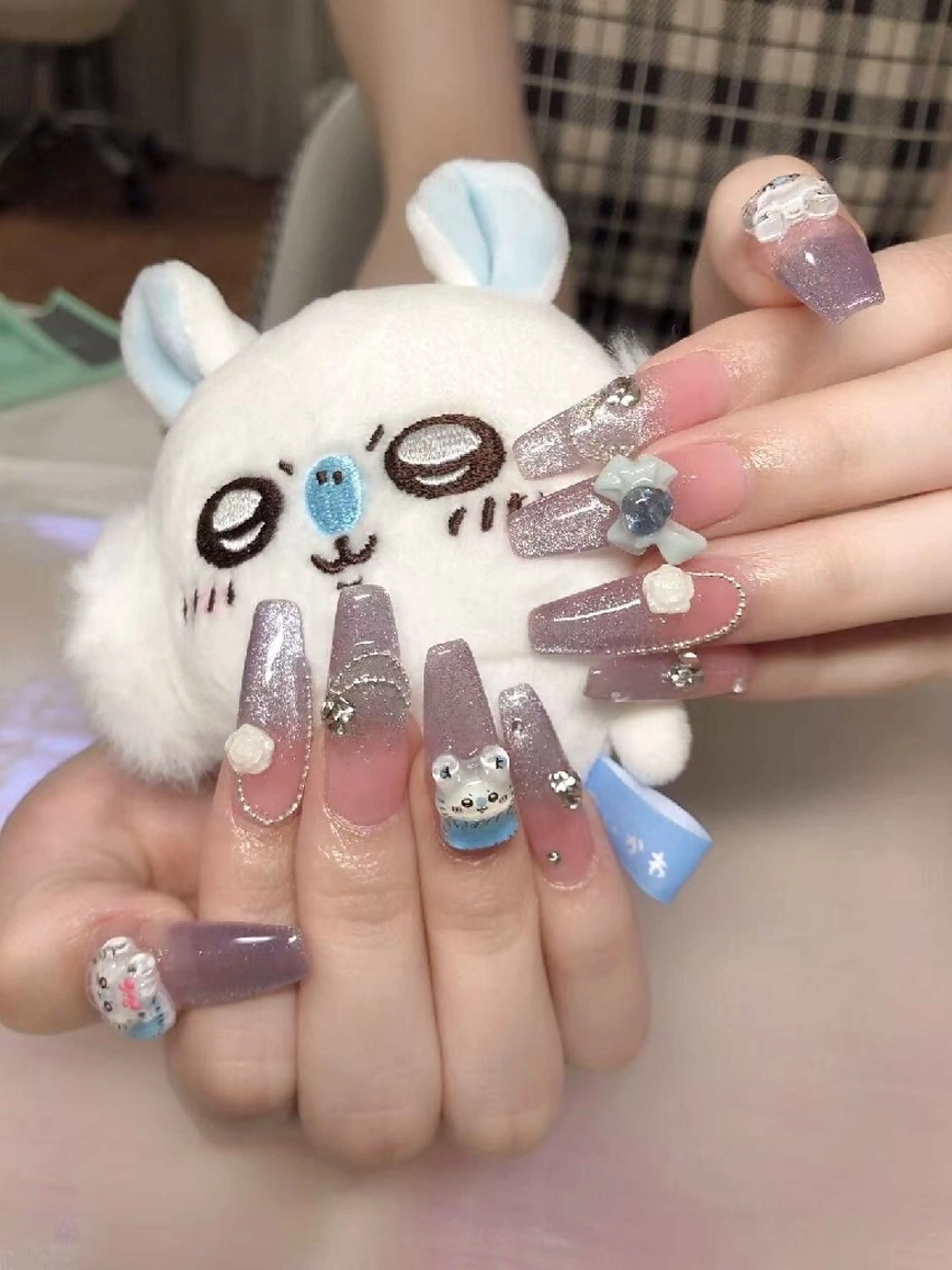 ネイル 長さ出し マグネットネイル ワンカラーネイル ネイルチップ sakii_nail 池袋のネイルデザイン