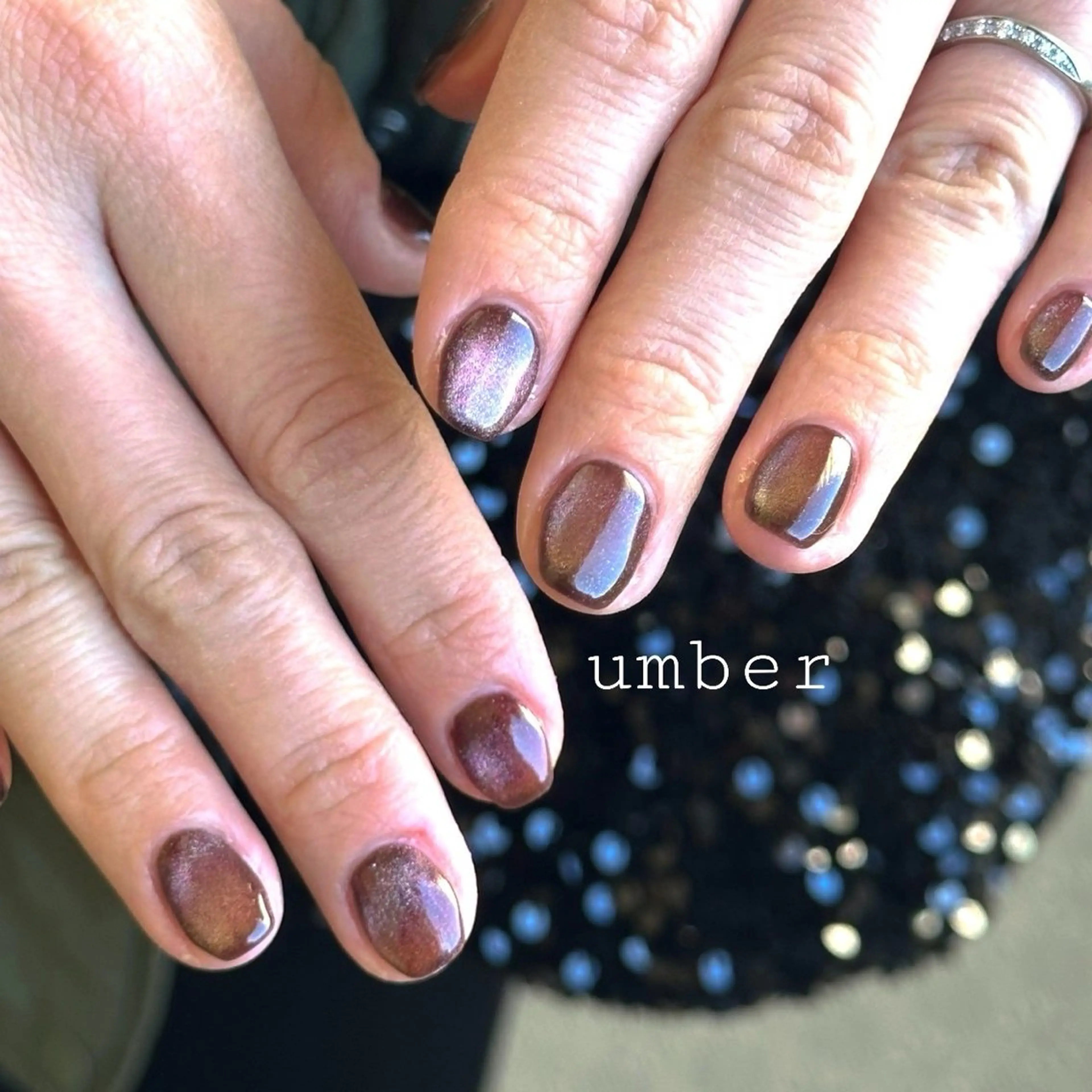 ネイル ハンドネイル umber 三茶1分のネイルデザイン