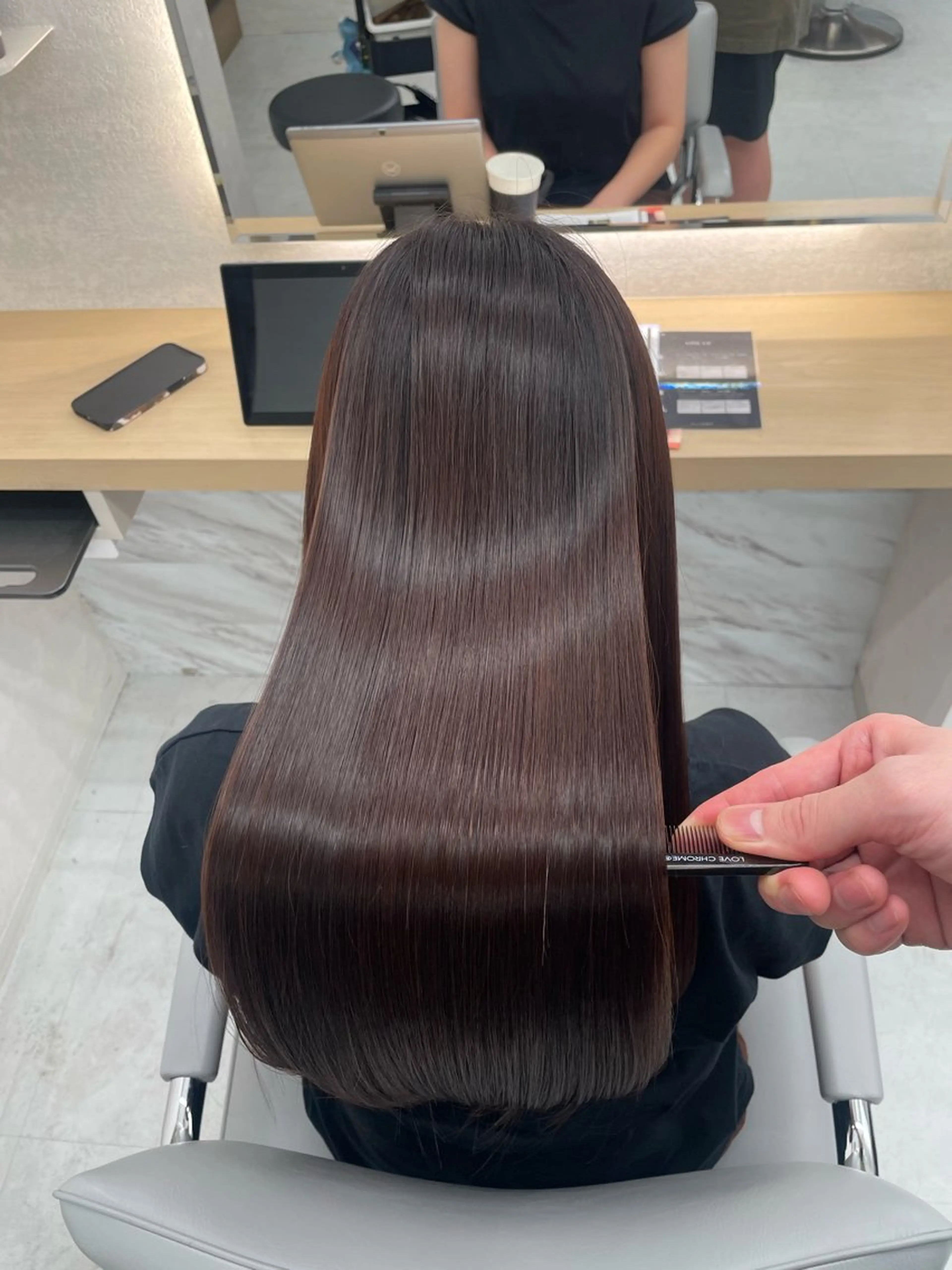 ロング カット ヘアカラー 縮毛矯正 トリートメント 新宿No.1艶髪矯正 美艶カラー/FUKAのヘアスタイル