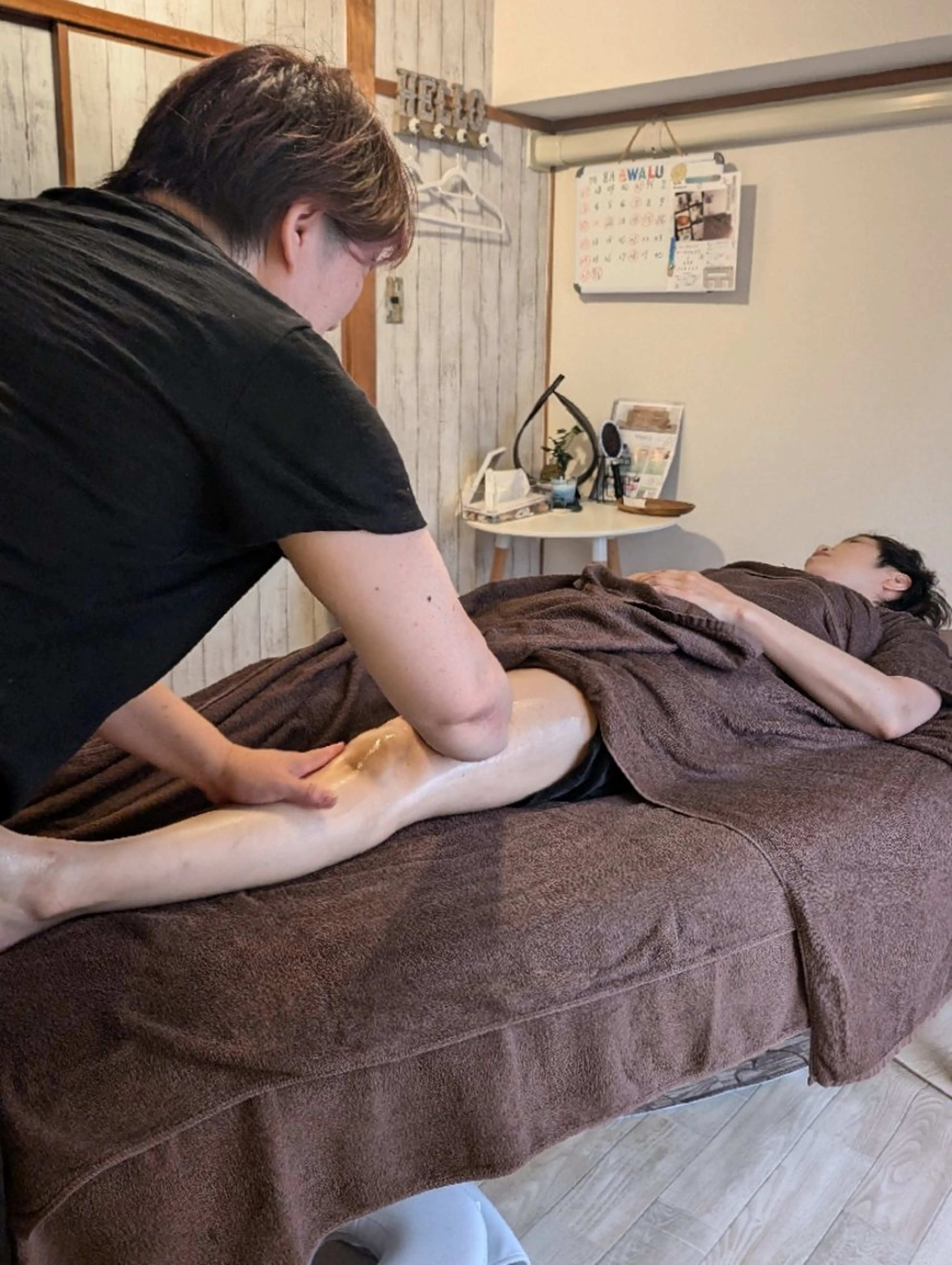 【ミニモ新規限定 】デトックス オイルケア&ストレッチ＋炭酸ヘッドケア90分 【足湯付】の写真