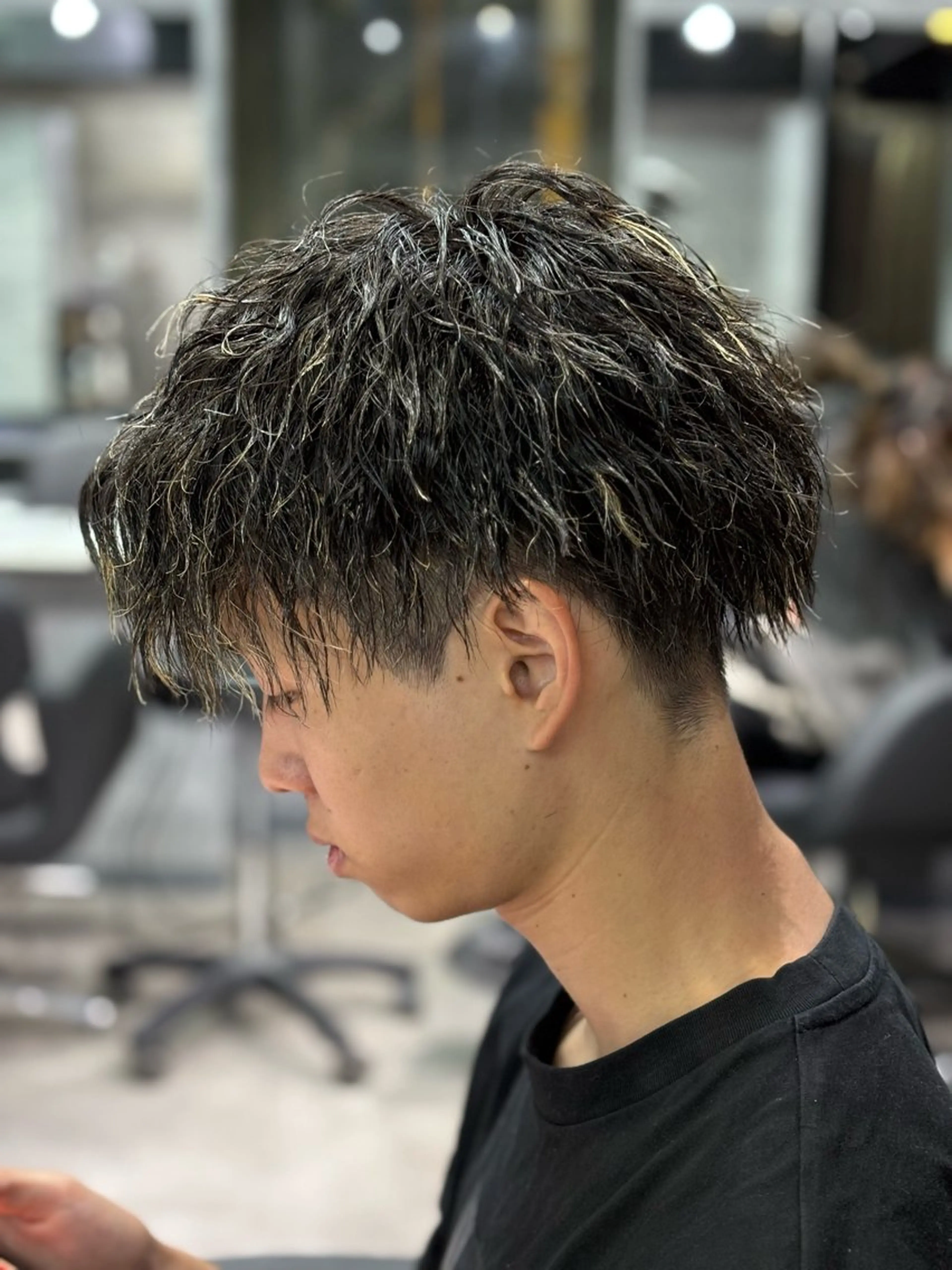 ショート パーマ メンズ メンズパーマ men's salonAno所属・メンズサロンAno. YUKIのヘアスタイル