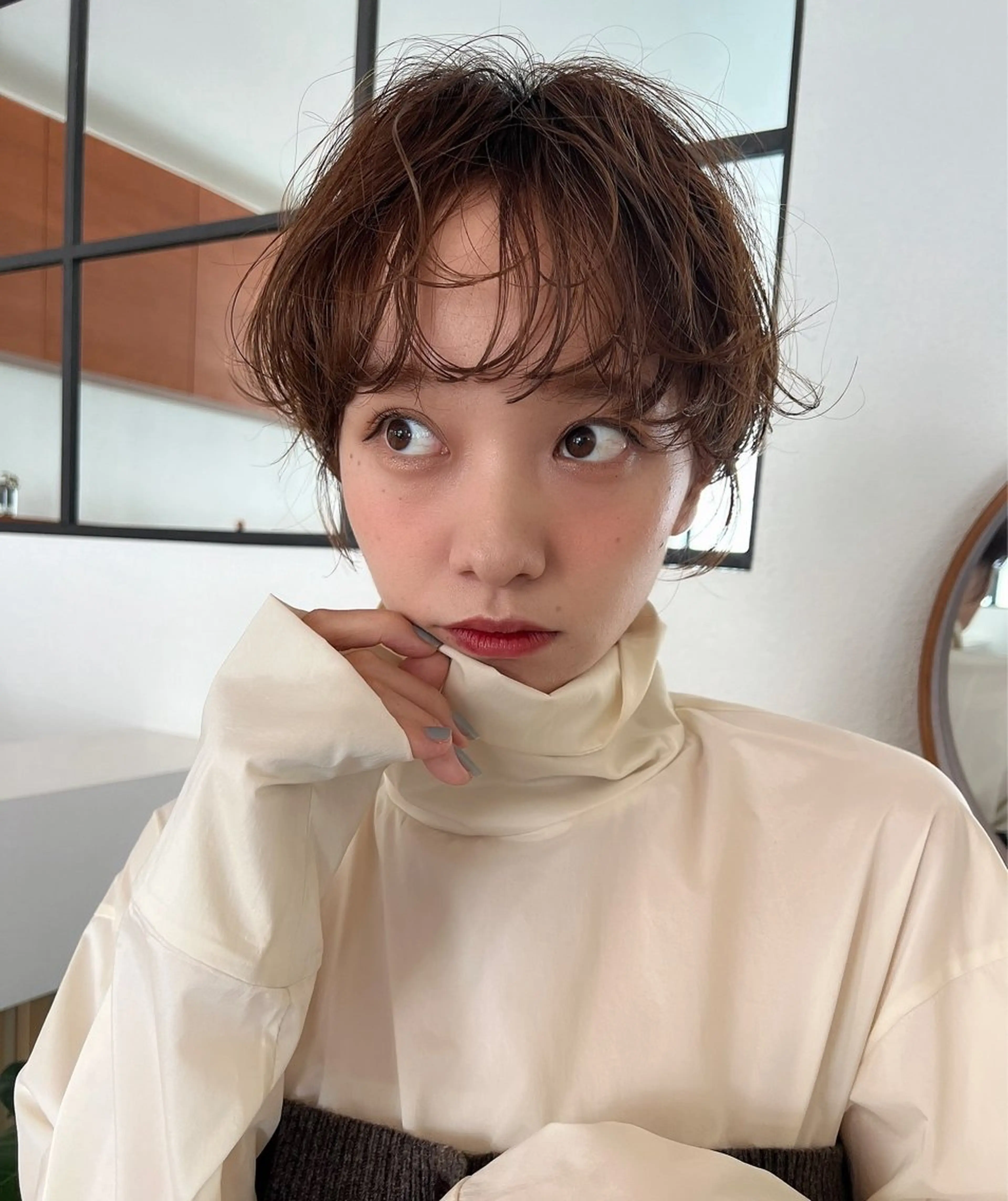 〔ショートヘア限定〕✨柔らかショート×ニュアンスパーマ✨ 女性限定✨顔出し🆗動画撮影🆗SNS投稿🆗の写真