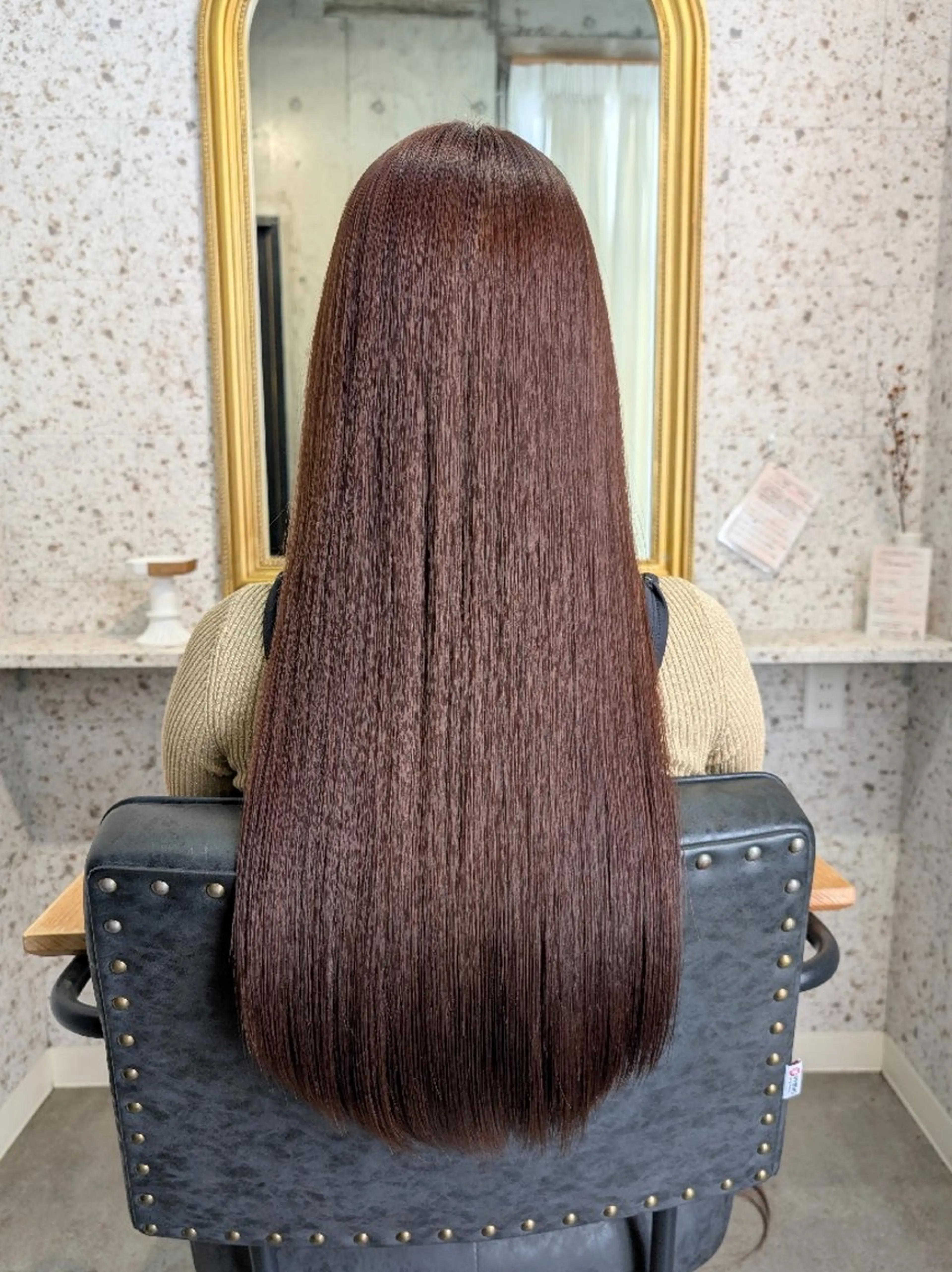 ロング パーマ ストレートパーマ 縮毛矯正 トリートメント Mood hair salon所属・髪質改善.縮毛矯正 ×韓国ヘアyukiのヘアスタイル