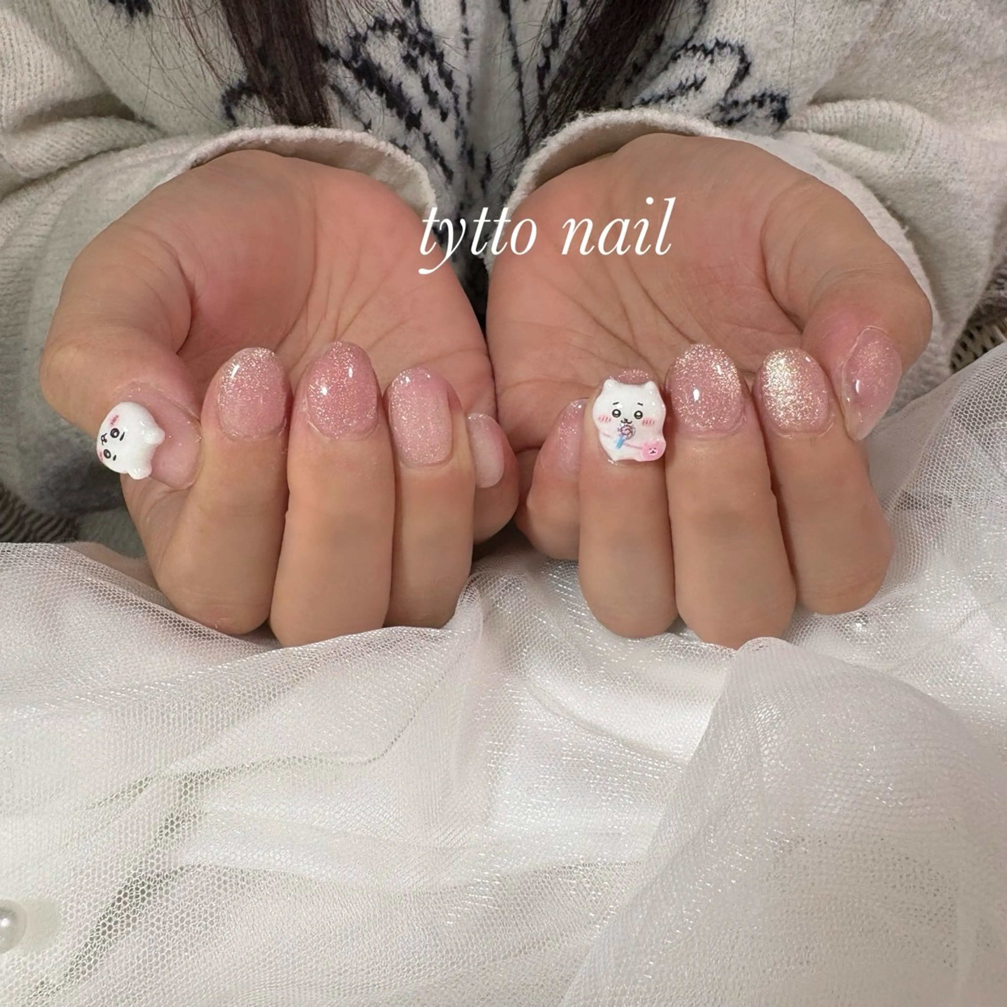 ネイル グラデーション キラキラネイル ラメ(グリッター) ラメグラデーション マグネットネイル ハンドネイル tytto nail ❤︎‪‪eri‪‪のネイルデザイン