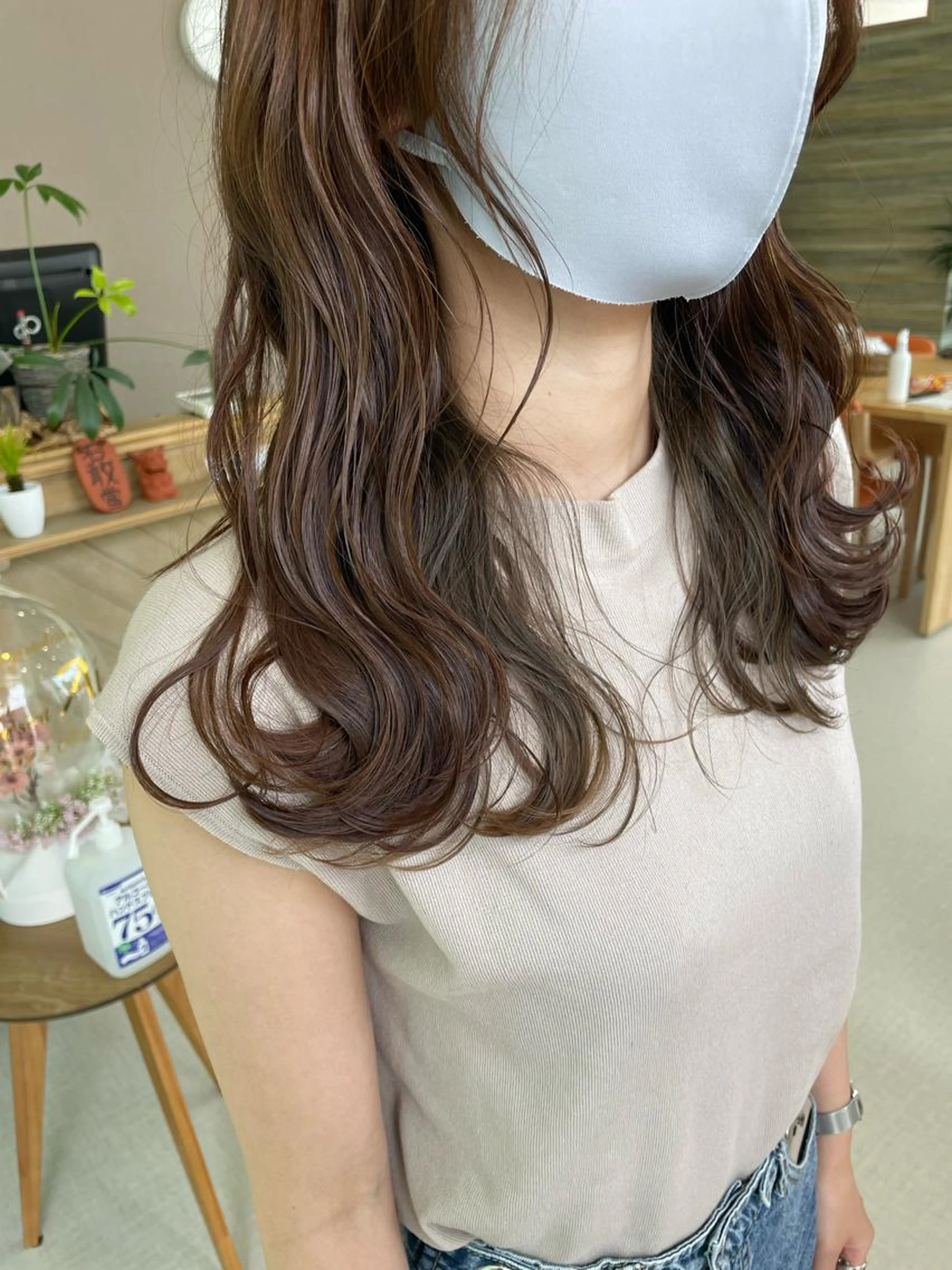 韓国風カット+アディクシーカラー 12650円 【ツヤ髪】の写真