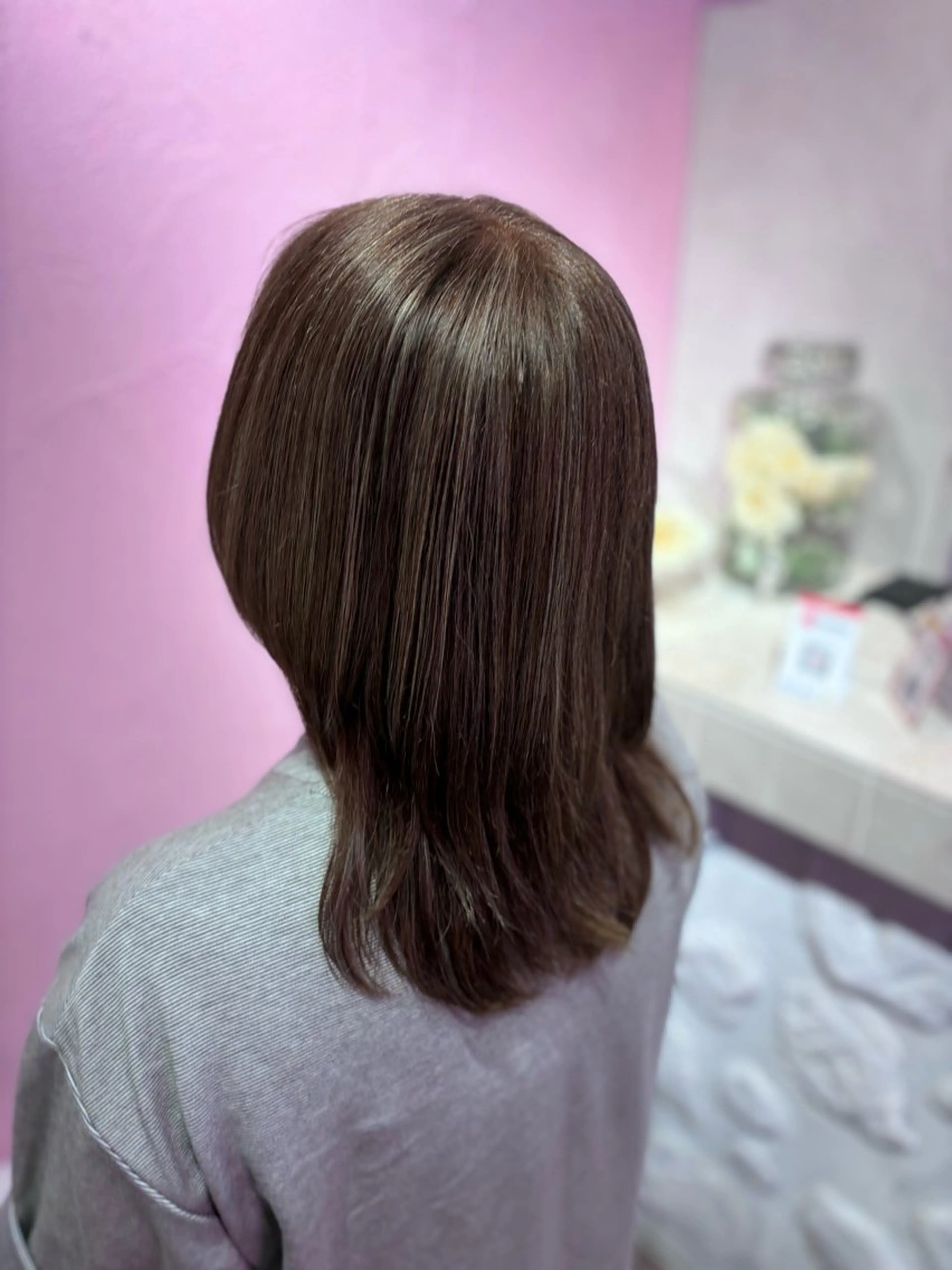 セミロング ハイライト カット、縮毛矯正 モデル募集🎀あゆみのヘアスタイル