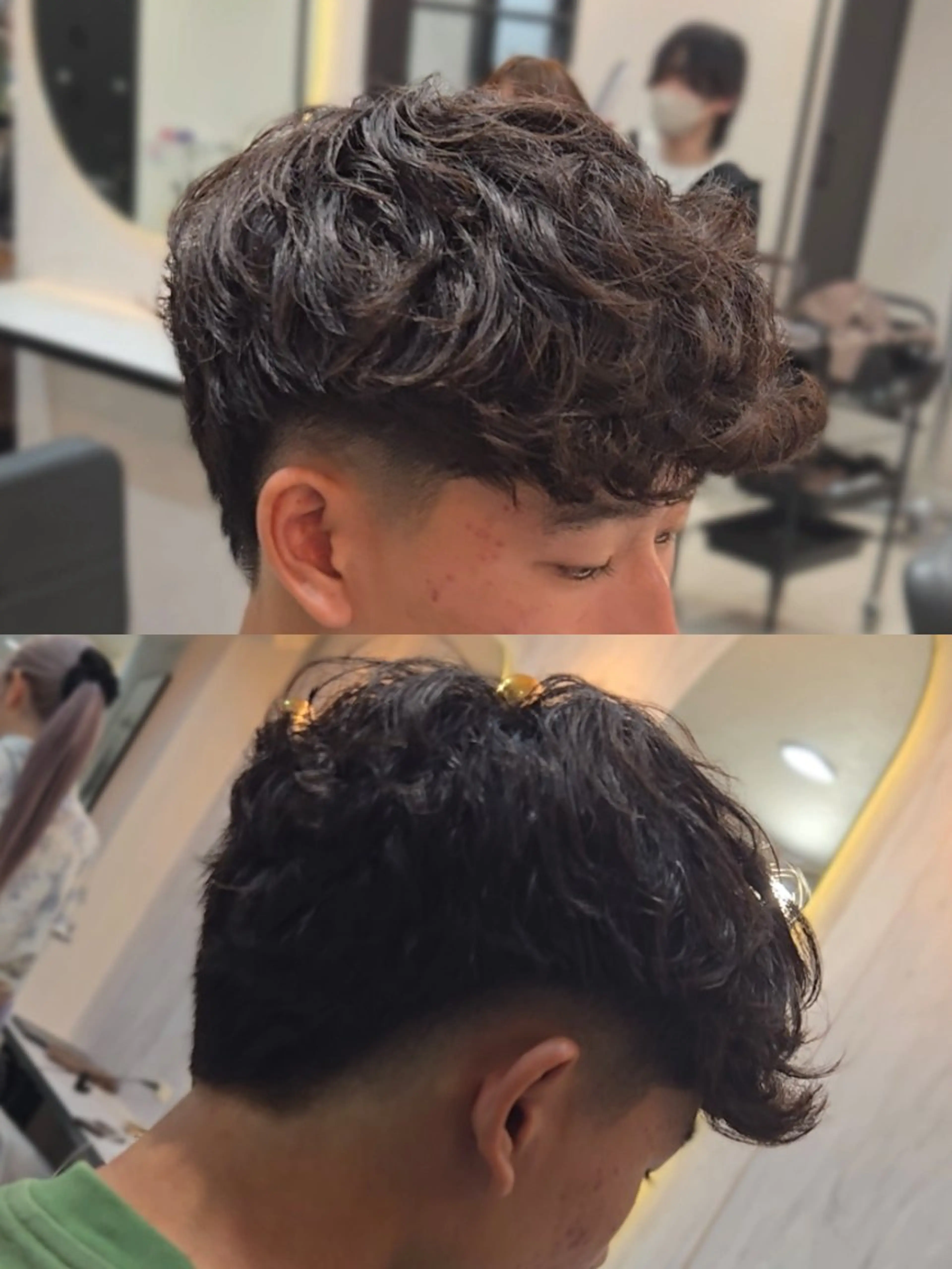 メンズ ミディアム パーマ ミディアムパーマ メンズパーマ カット パーマ ヘアセット LEN名古屋/パーマ 海外ヘア/メンズ特化のヘアスタイル