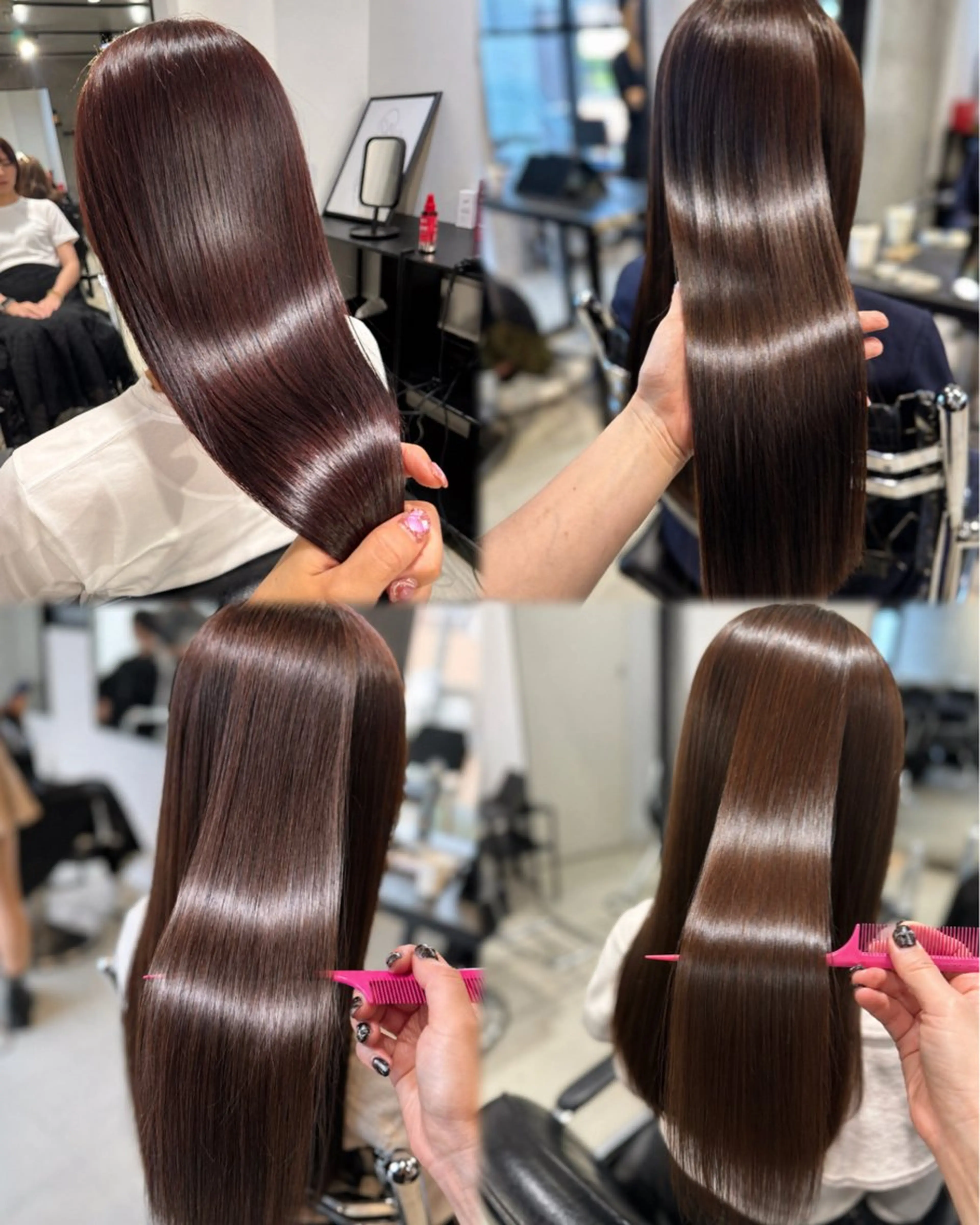 ロング カラー パーマ ヘアアレンジ カット ヘアカラー 縮毛矯正 トリートメント 透明感/オリーブ/ グレージュ/YUKAのヘアスタイル