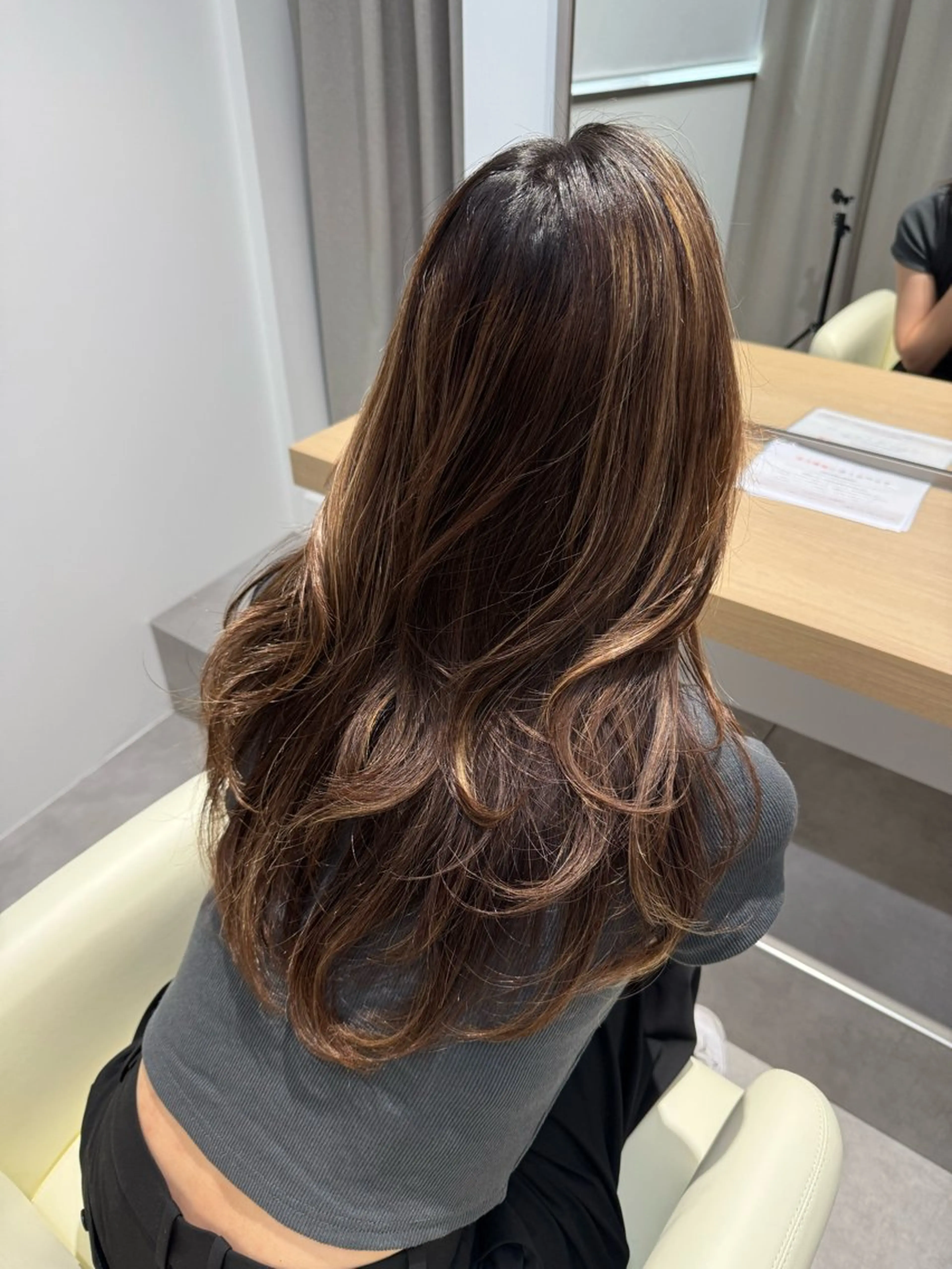 ロング トリートメント レイヤー／大宮／韓国 🤍AYA🤍のヘアスタイル