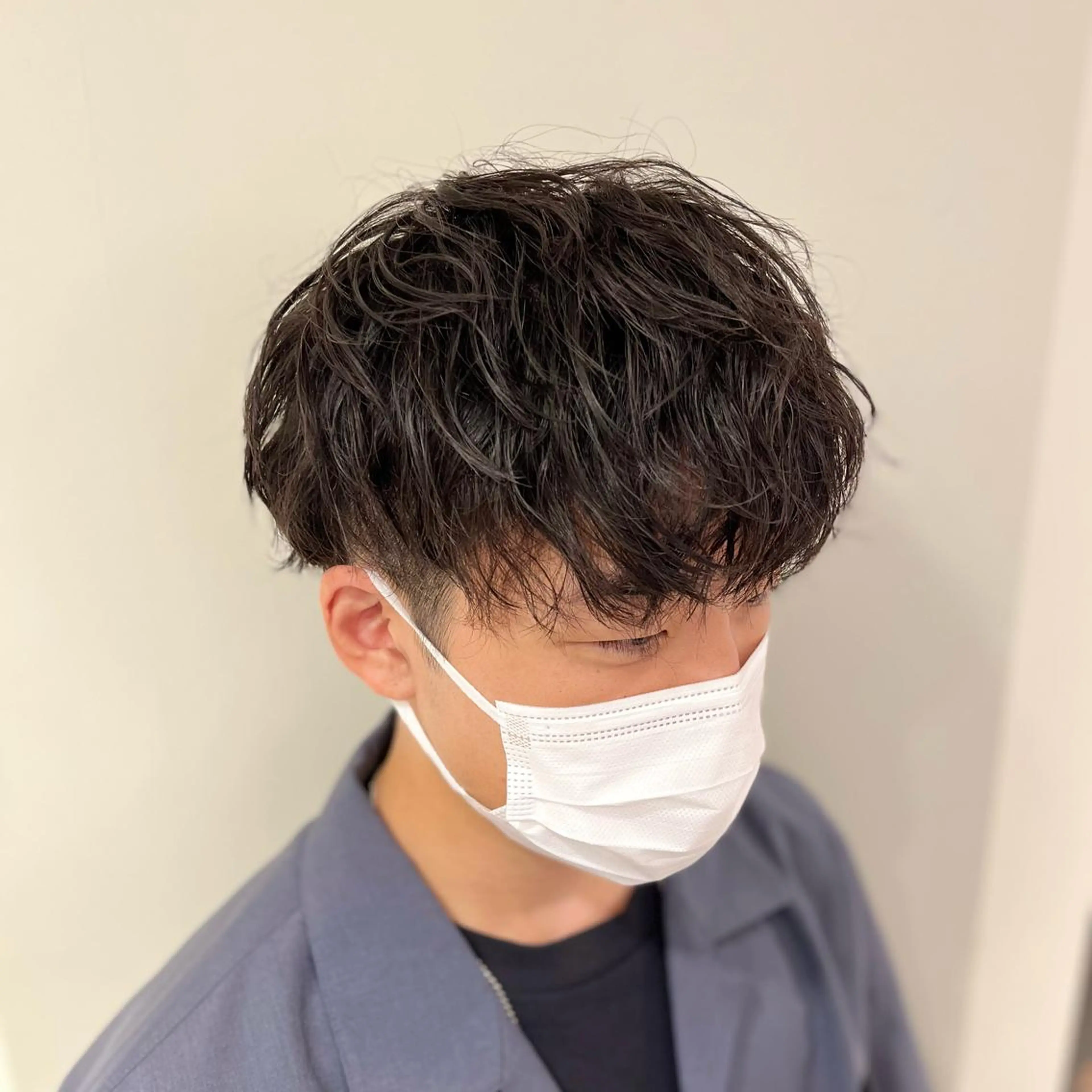 ショート パーマ メンズ カット パーマ 橋本 琉磨のヘアスタイル