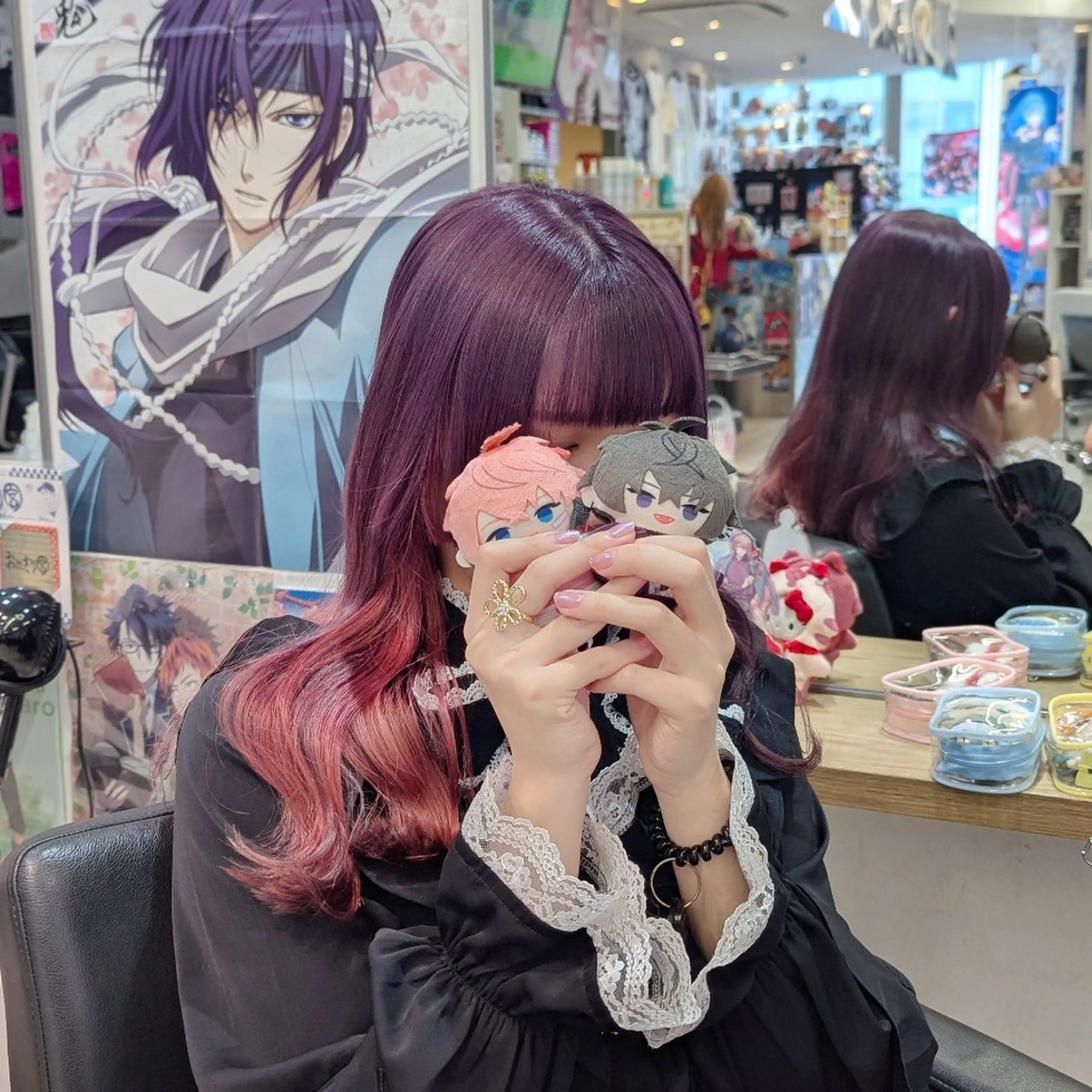 ロング ヘアカラー 推しカラー🦉にじさ んじカラー🌈🕒✨のヘアスタイル