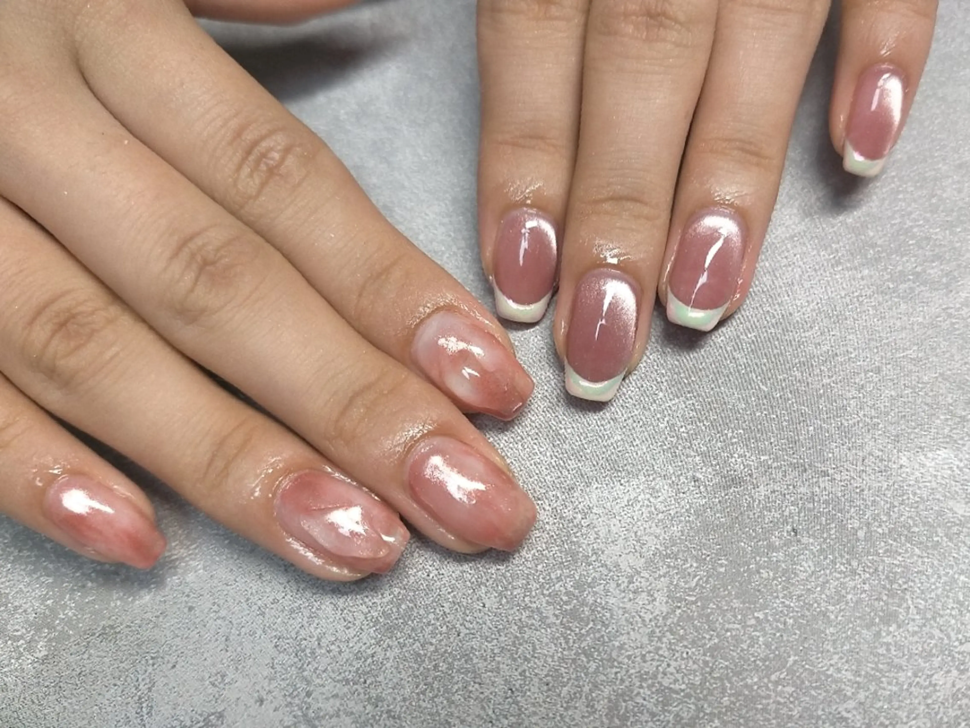 ネイル yu-a  スカルプ ネイルakiのネイルデザイン