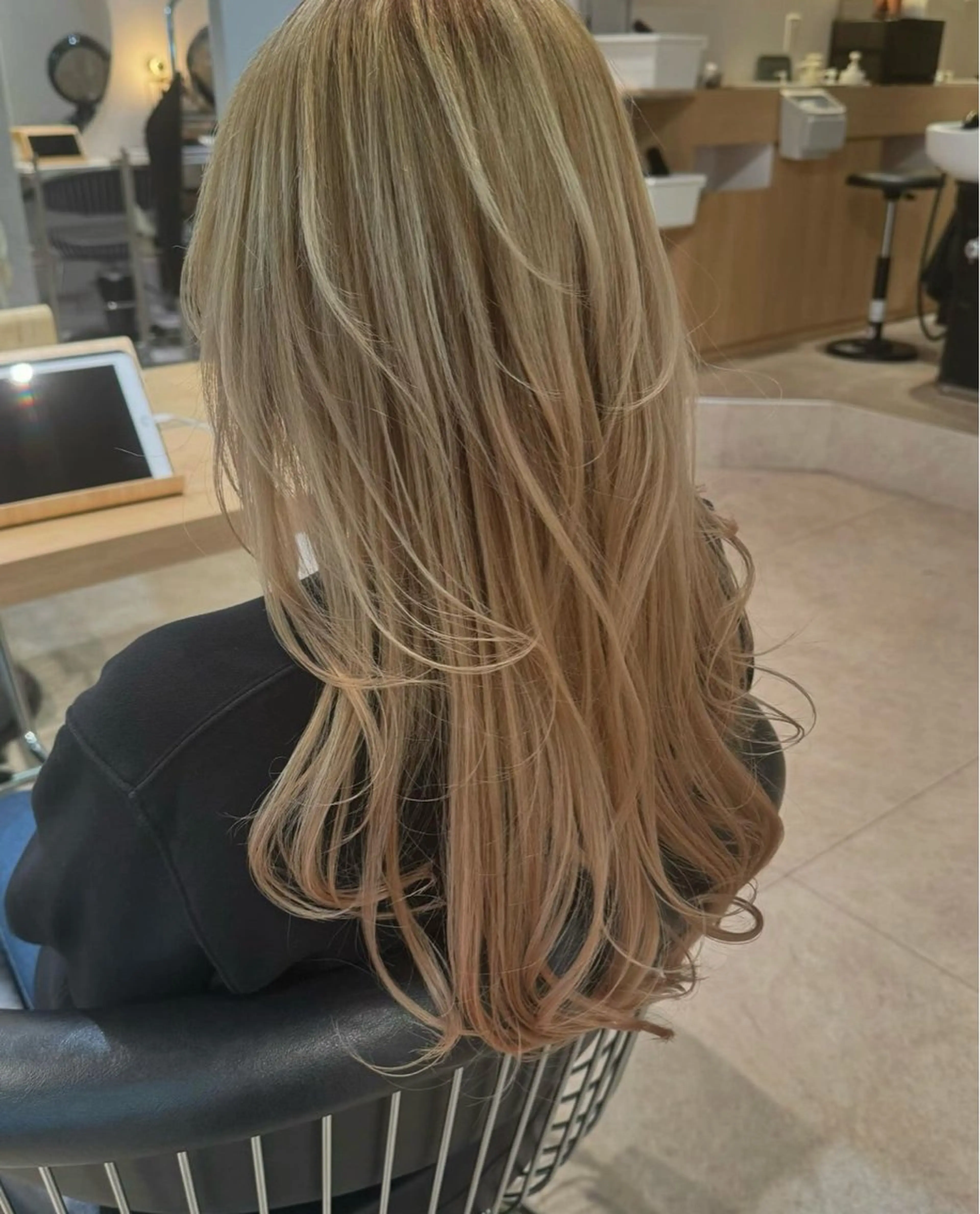 ロング カラー 縮毛矯正 縮毛矯正専門店 Aoneエーワンのヘアスタイル