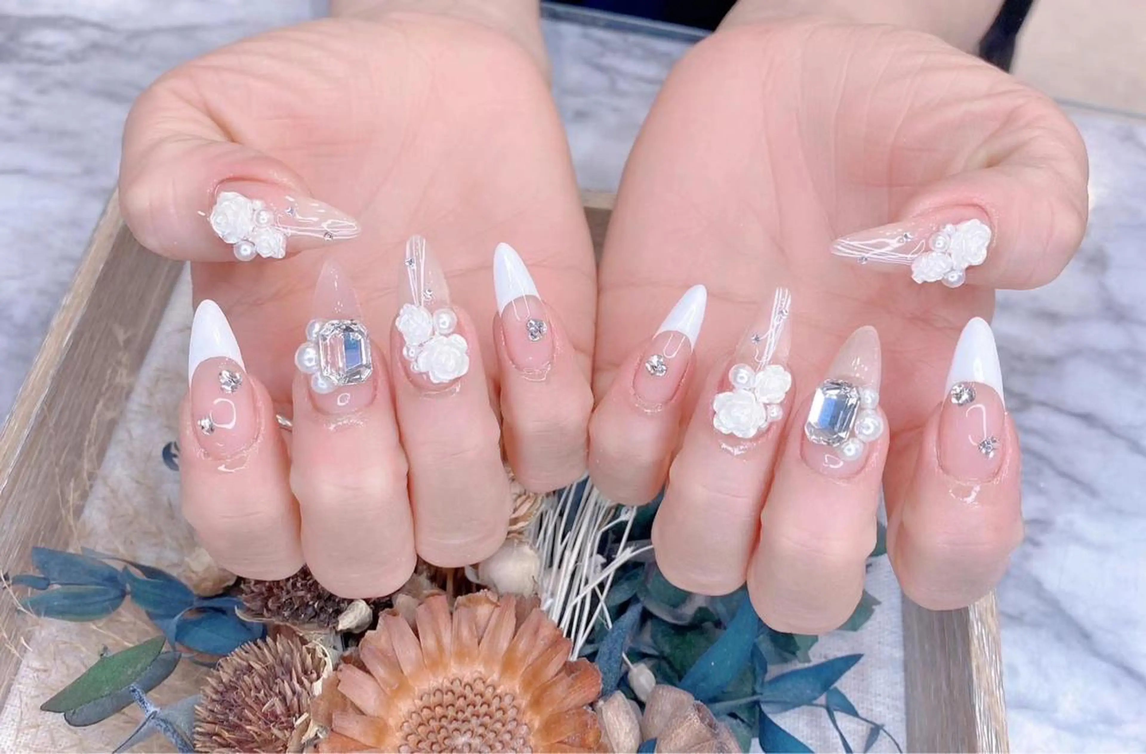 ネイル クリアネイル シンプルネイル Babarla Nailのネイルデザイン