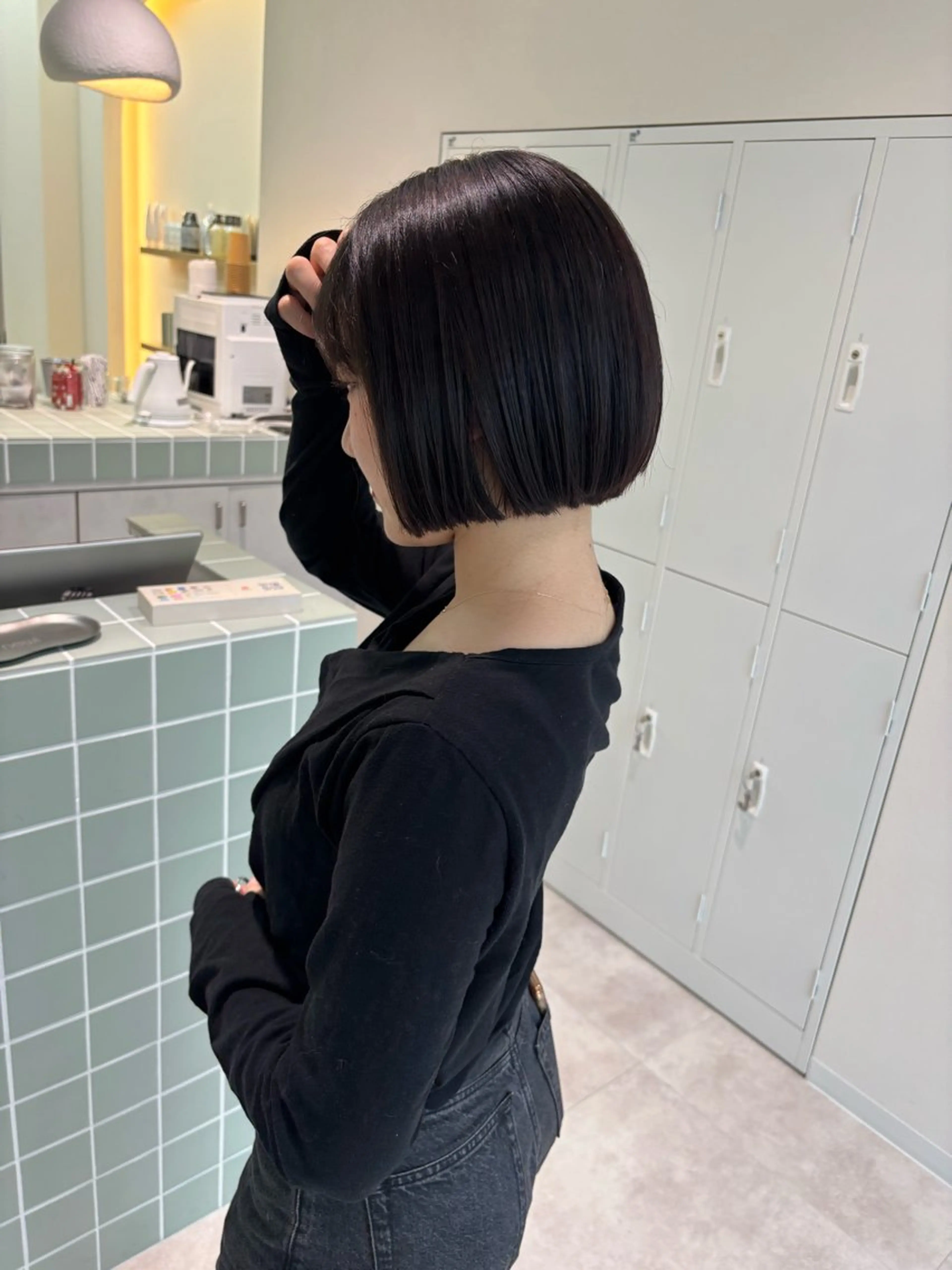 ショート カラー カット トリートメント ヘッドスパ 広島/ヘアセット /ベージュ/わかなのヘアスタイル