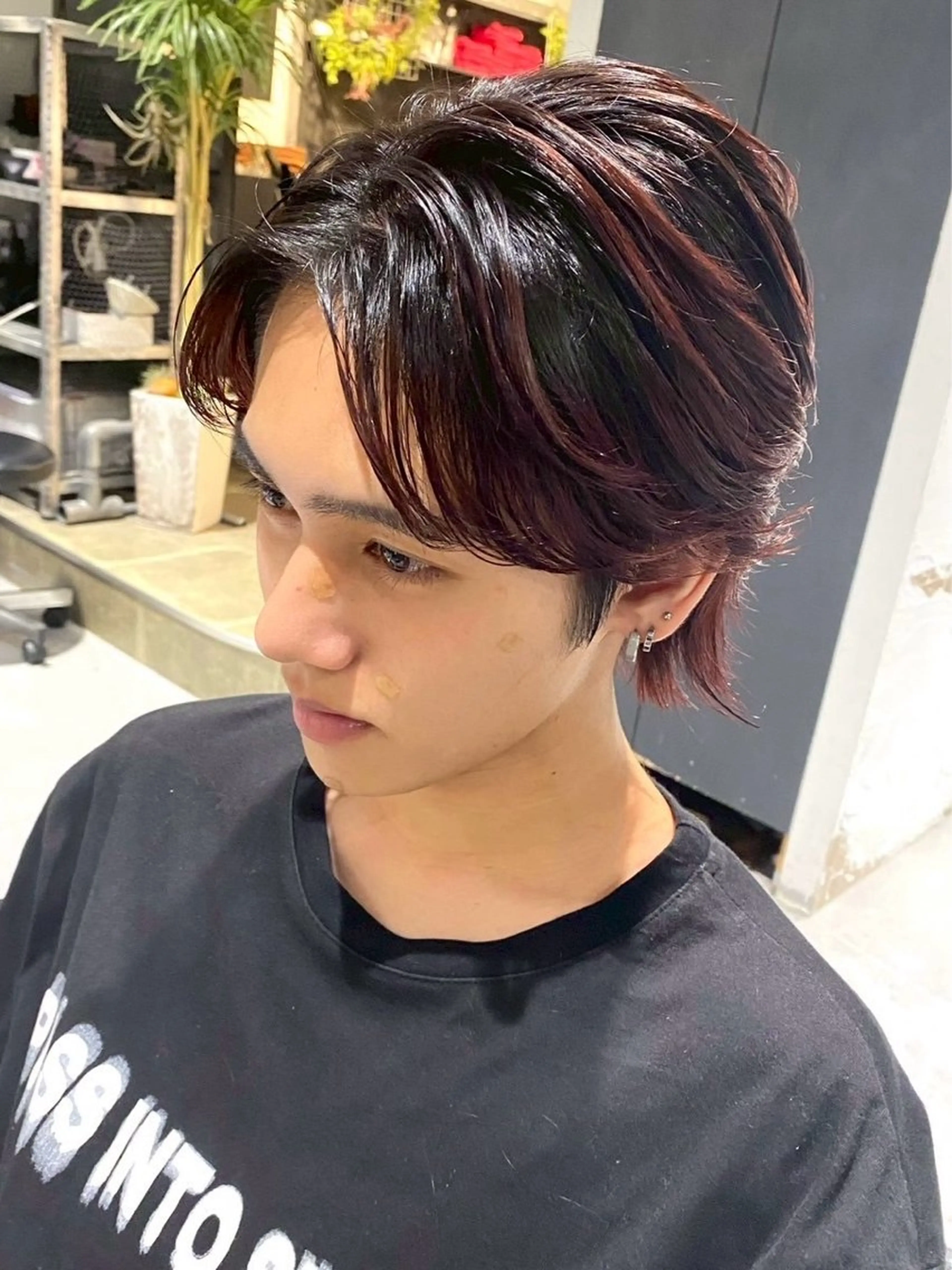 ミディアム カラー メンズ メンズハイライト ハイライトカラー ハイライト カット ヘアカラー 🔥メンズ専門🔥 塩拓巳のヘアスタイル