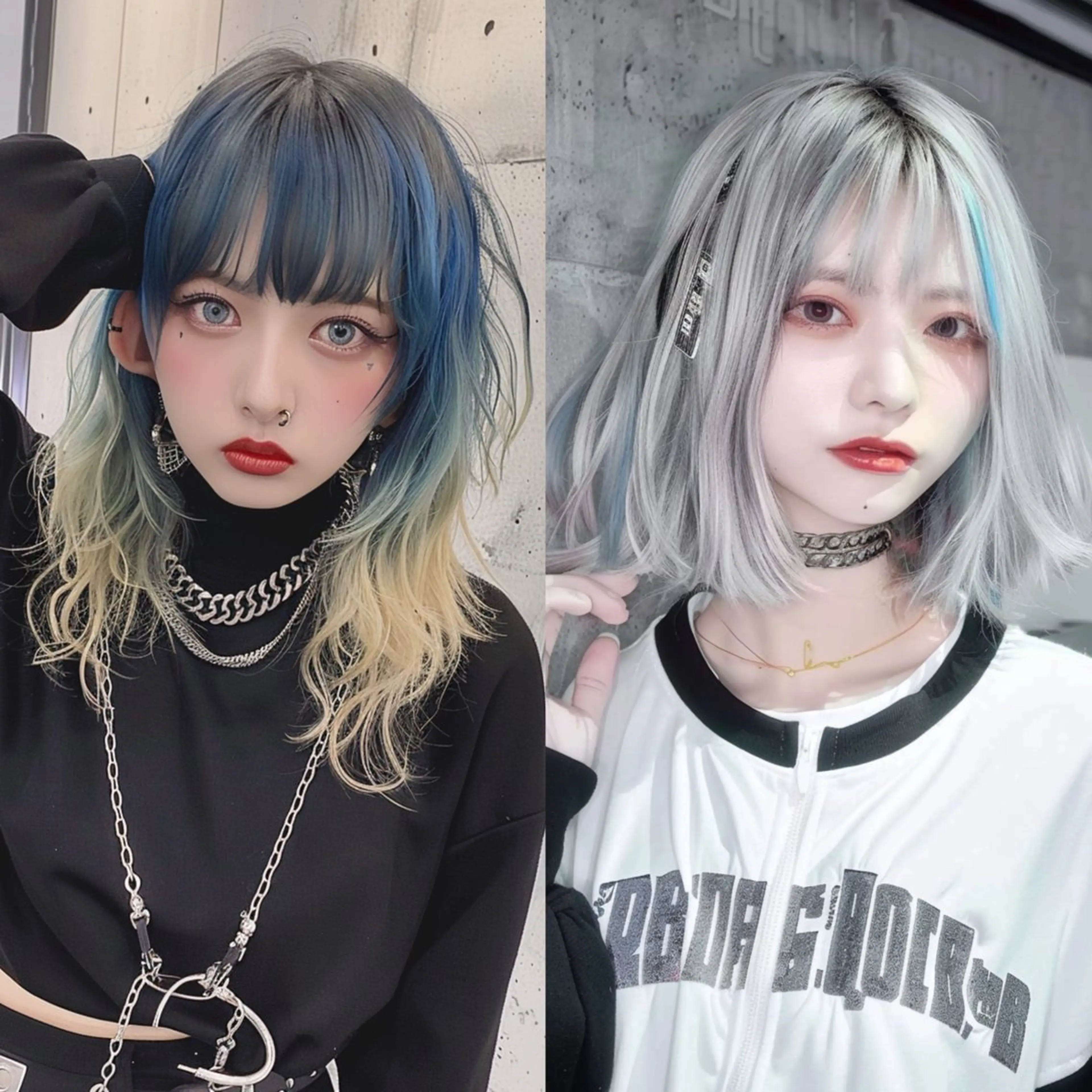 ミディアム ハイトーン/ウルフ /小澤凌祐🦕のヘアスタイル