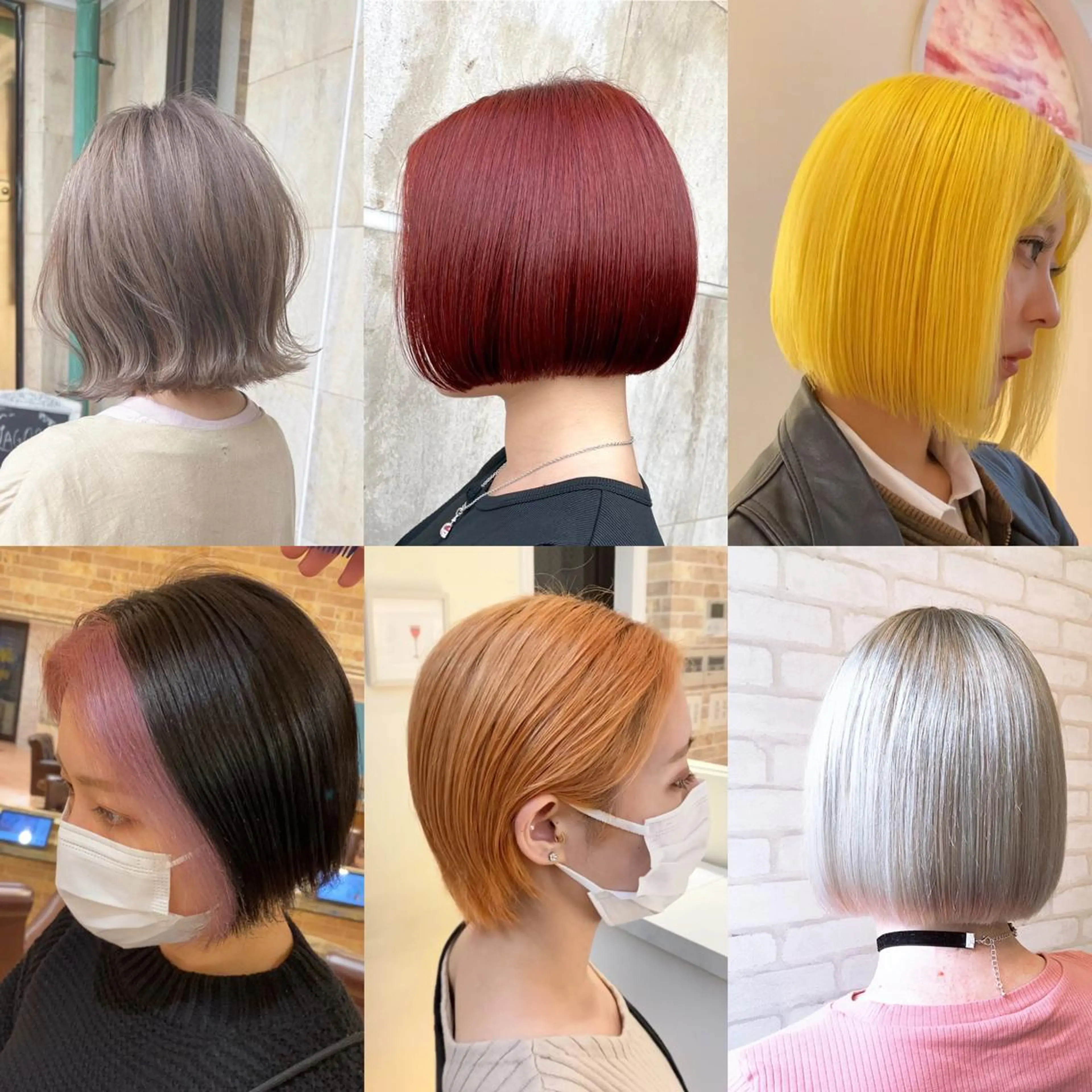 ショート カラー ブリーチ ケアブリーチ ダブルカラー グラデーションカラー グレージュ 韓国系レイヤー特化 hiroのヘアスタイル