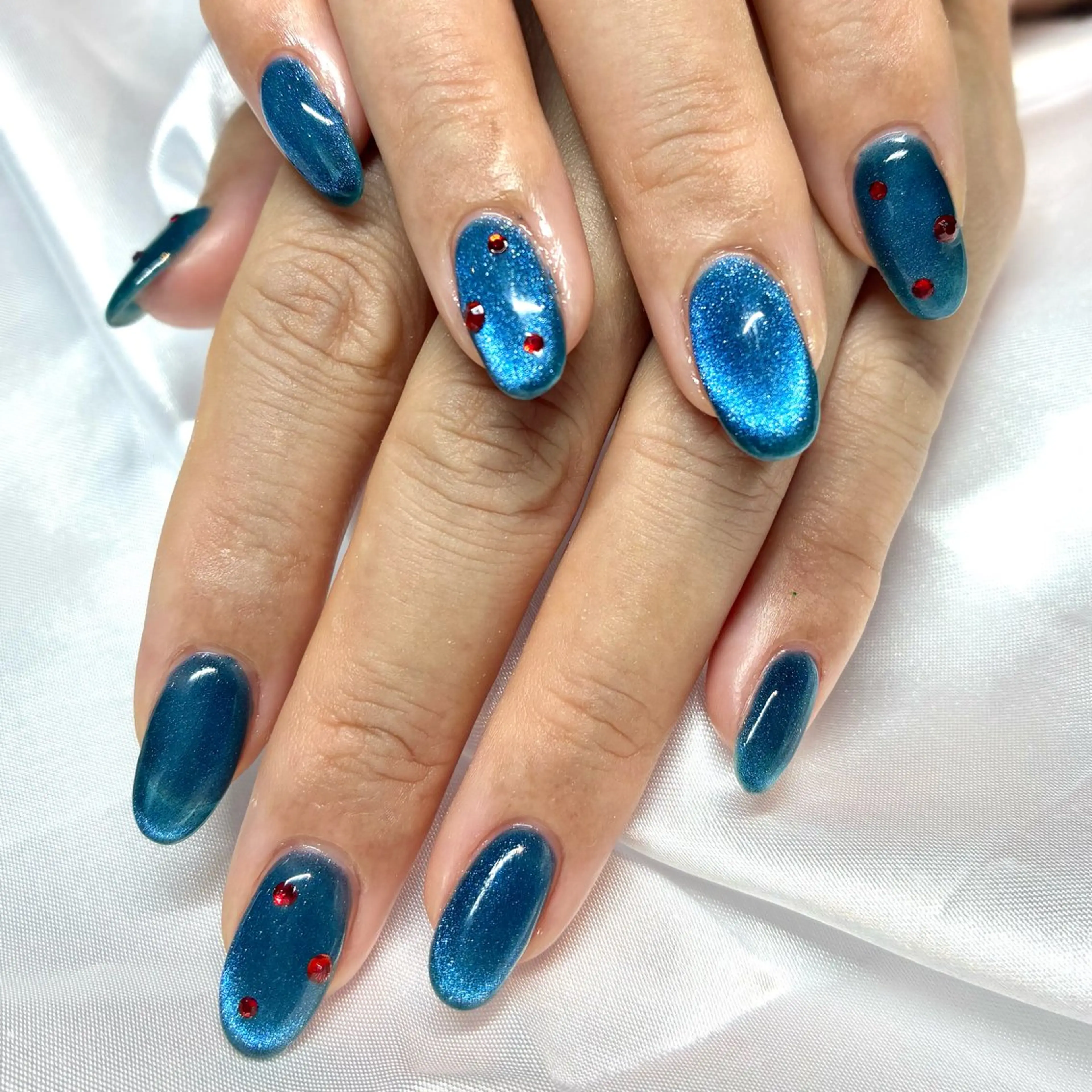 ネイル ジェルネイル マグネットネイル ハンドネイル Nail ヌシん家 AKANEのネイルデザイン