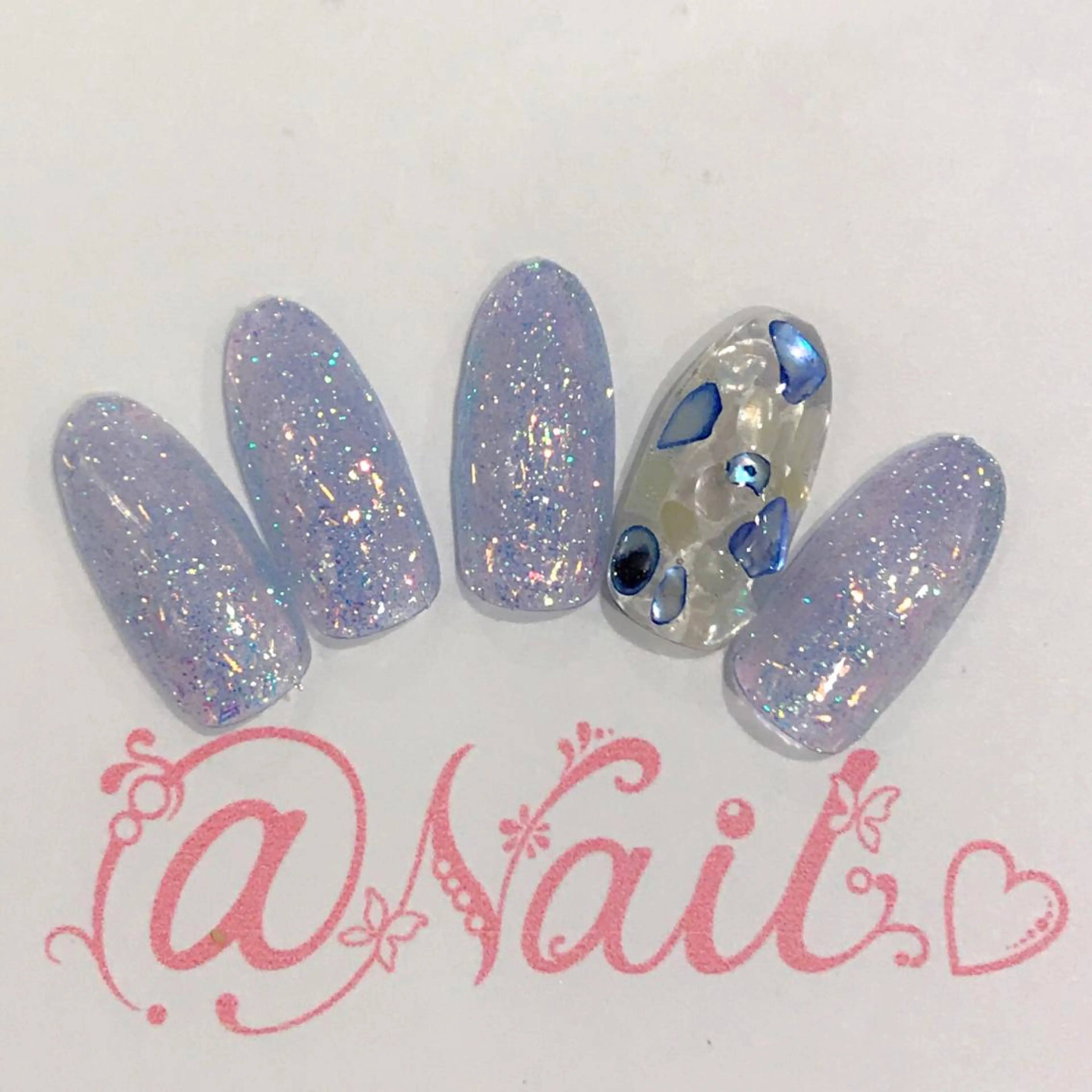 ネイル アートネイル フットネイル ジェルネイル キラキラネイル 持ち込み 小尾 栞のネイルデザイン