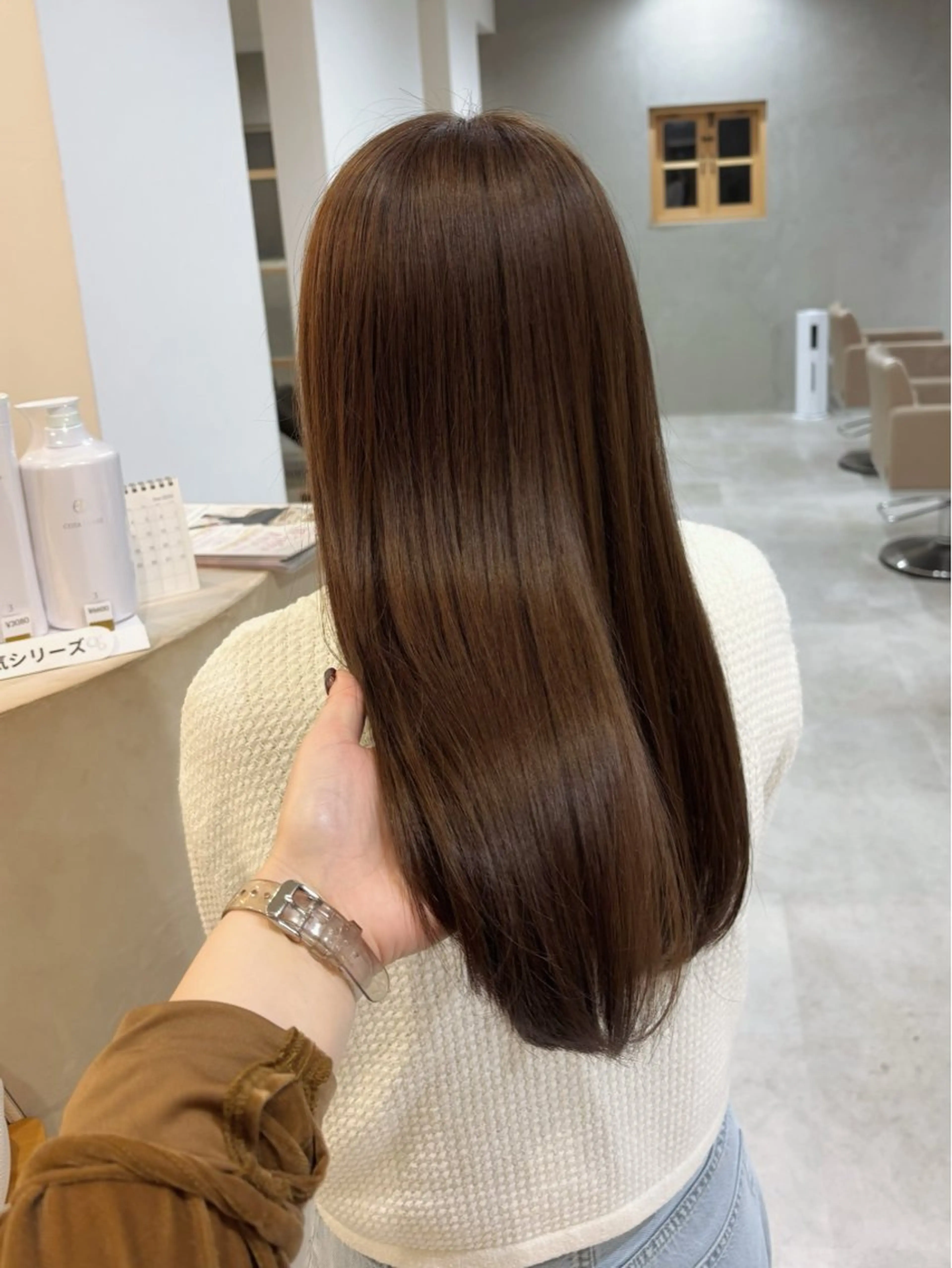 🌱カット+カラー+トリートメント（ロング料金+1100​〜​）の写真