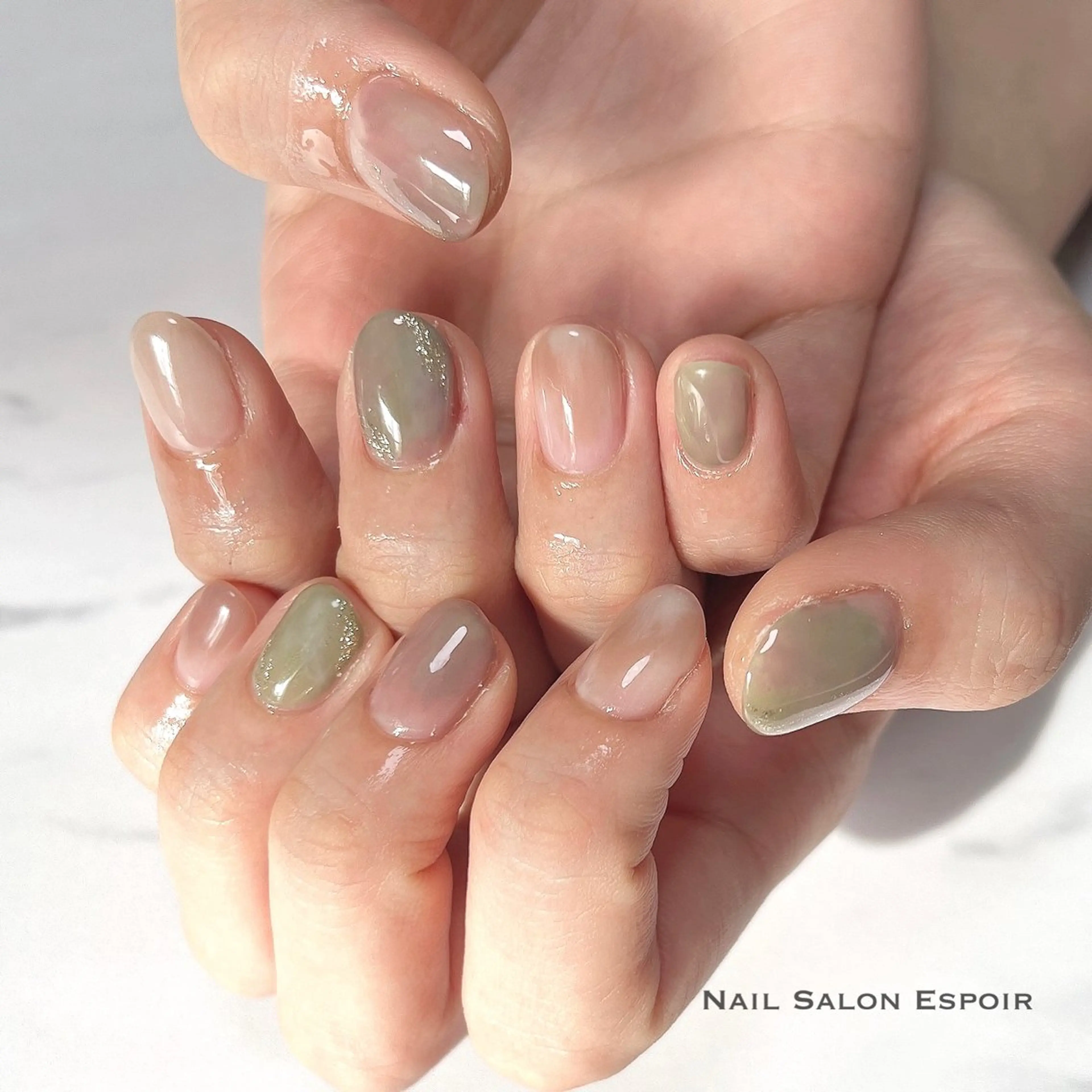 ネイル ニュアンスネイル Nail Salon Espoirのネイルデザイン