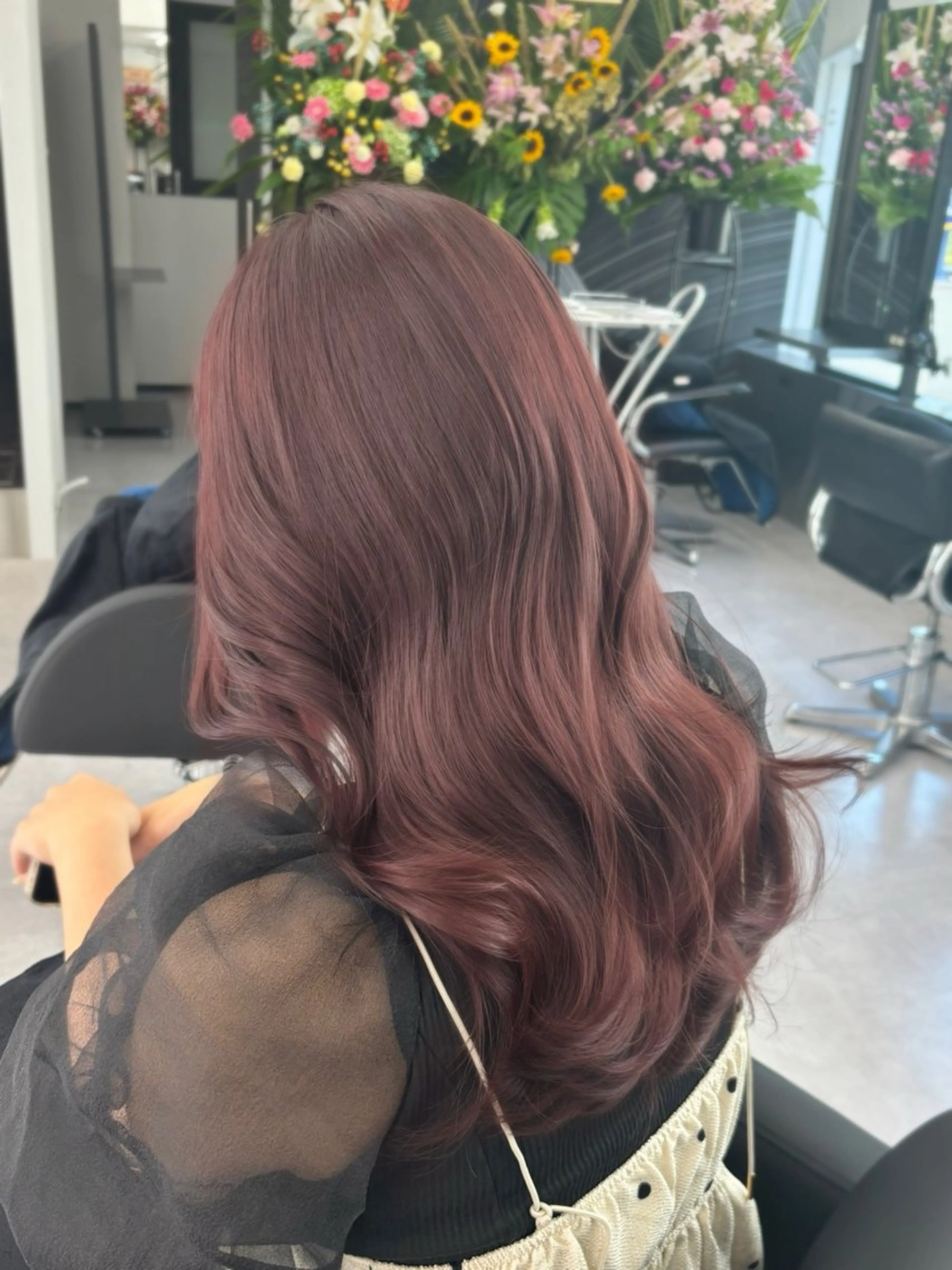 ロング カラー 心斎橋/ブリーチなし 髪質改善/レイヤーのヘアスタイル