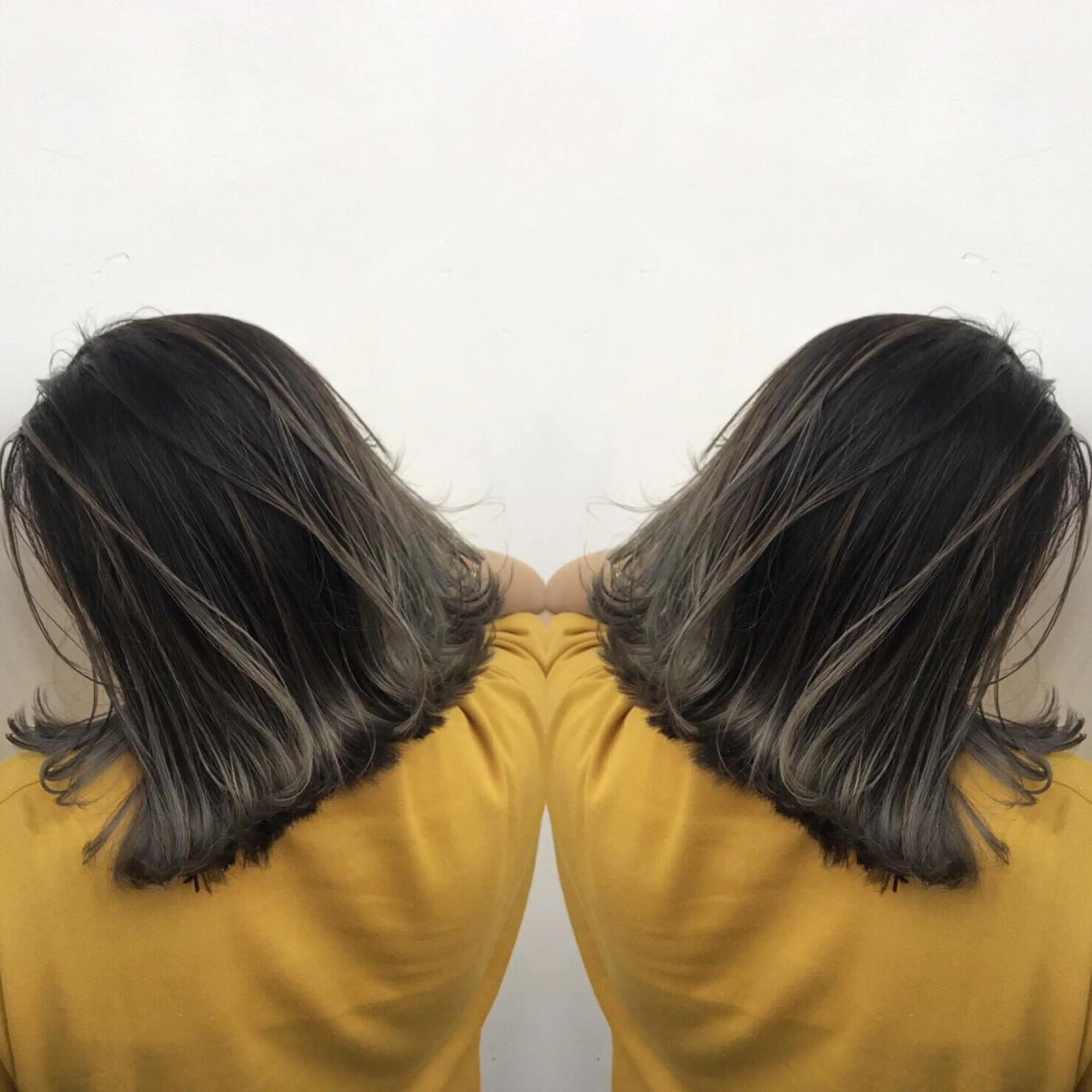 【大流行】根元からのスジ感🔥バレイヤージュの写真