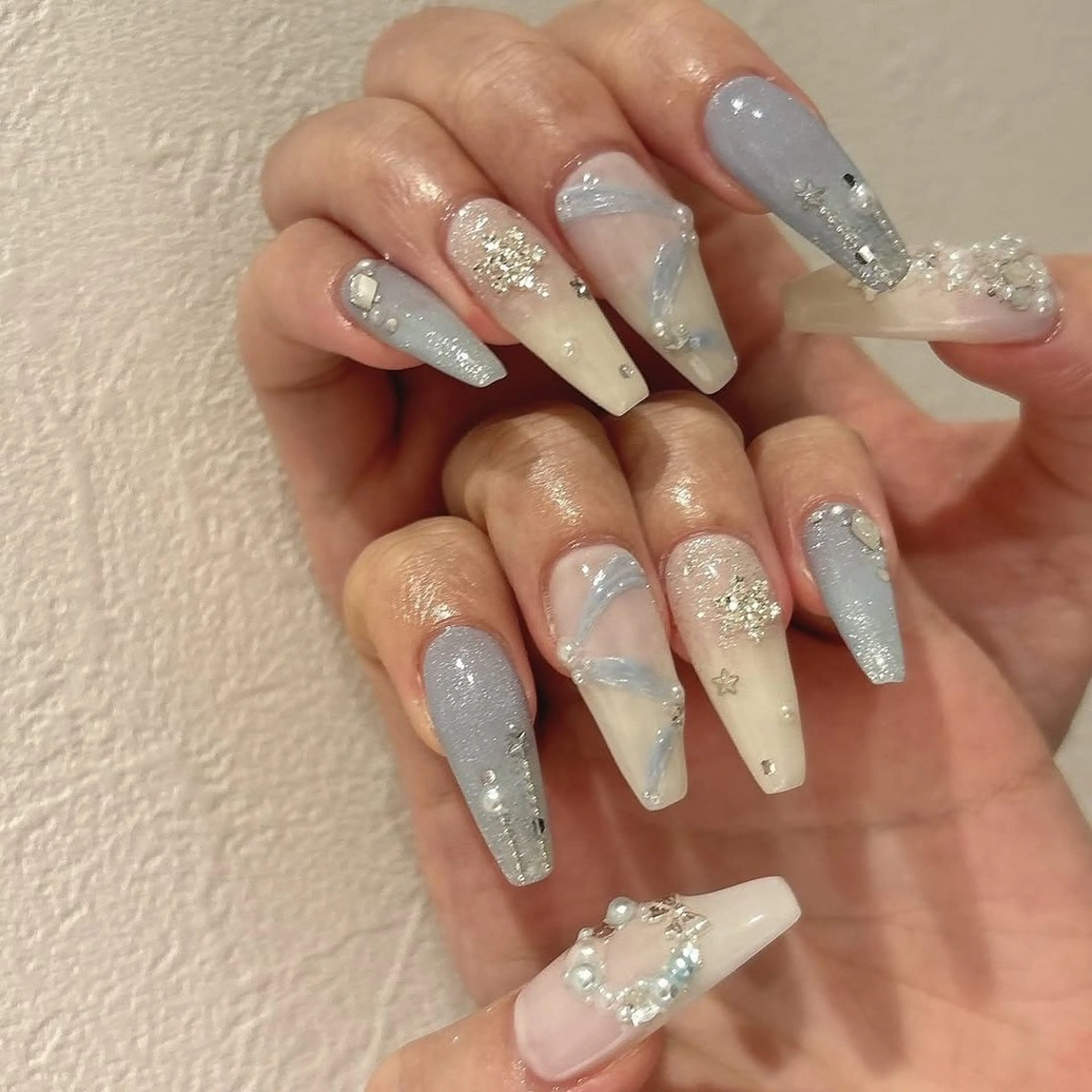 ネイル アートネイル 長さ出し ジェルネイル マグネットネイル ニュアンスネイル ハンドネイル KIM キムのネイルデザイン