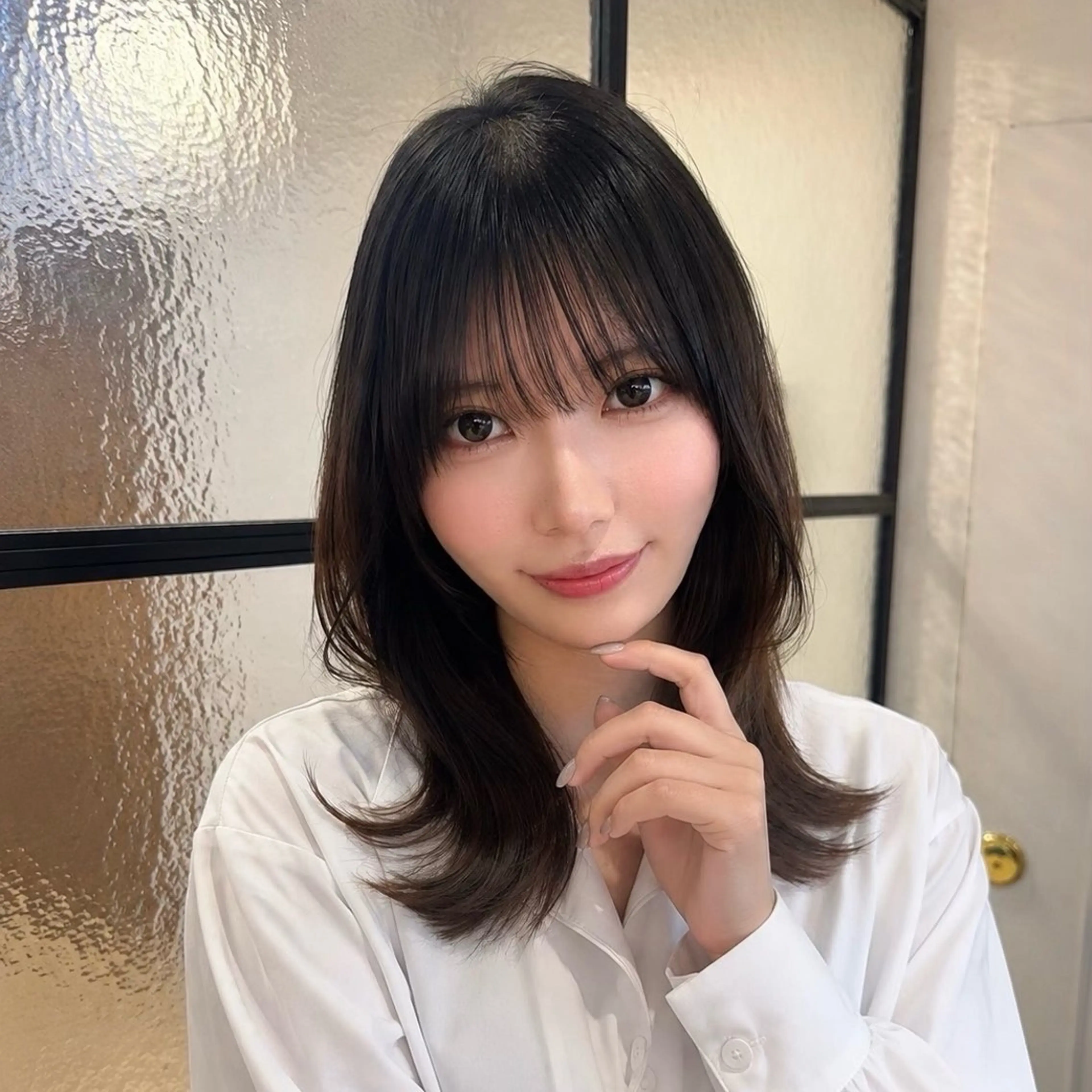ミディアム カラー カット ヘアカラー トリートメント ❣️韓国/レイヤー/ 透明感カラー/まさのヘアスタイル