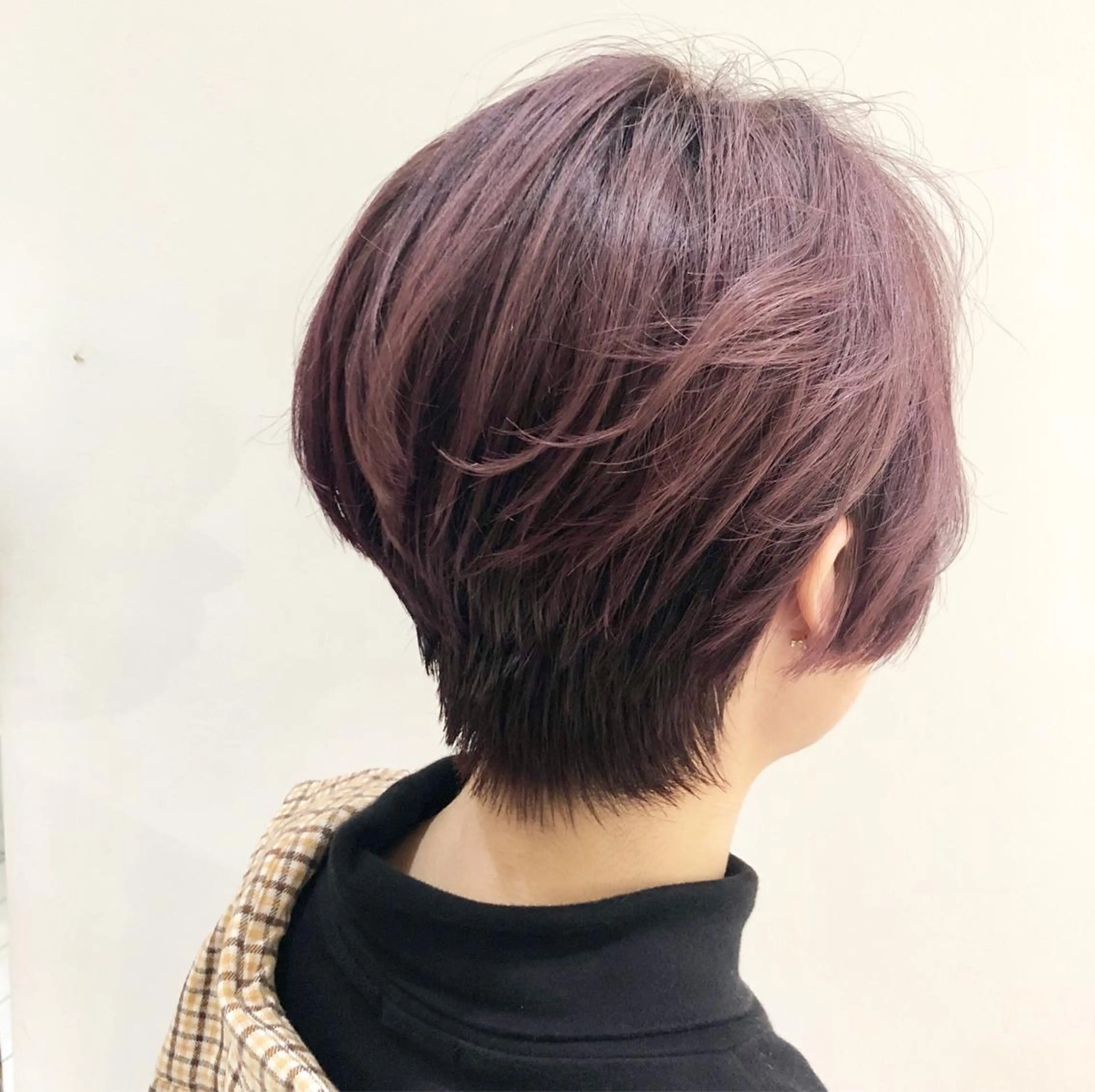 ショート カラー パーマ 【白髪ぼかし 専門GBG】自由が丘のヘアスタイル