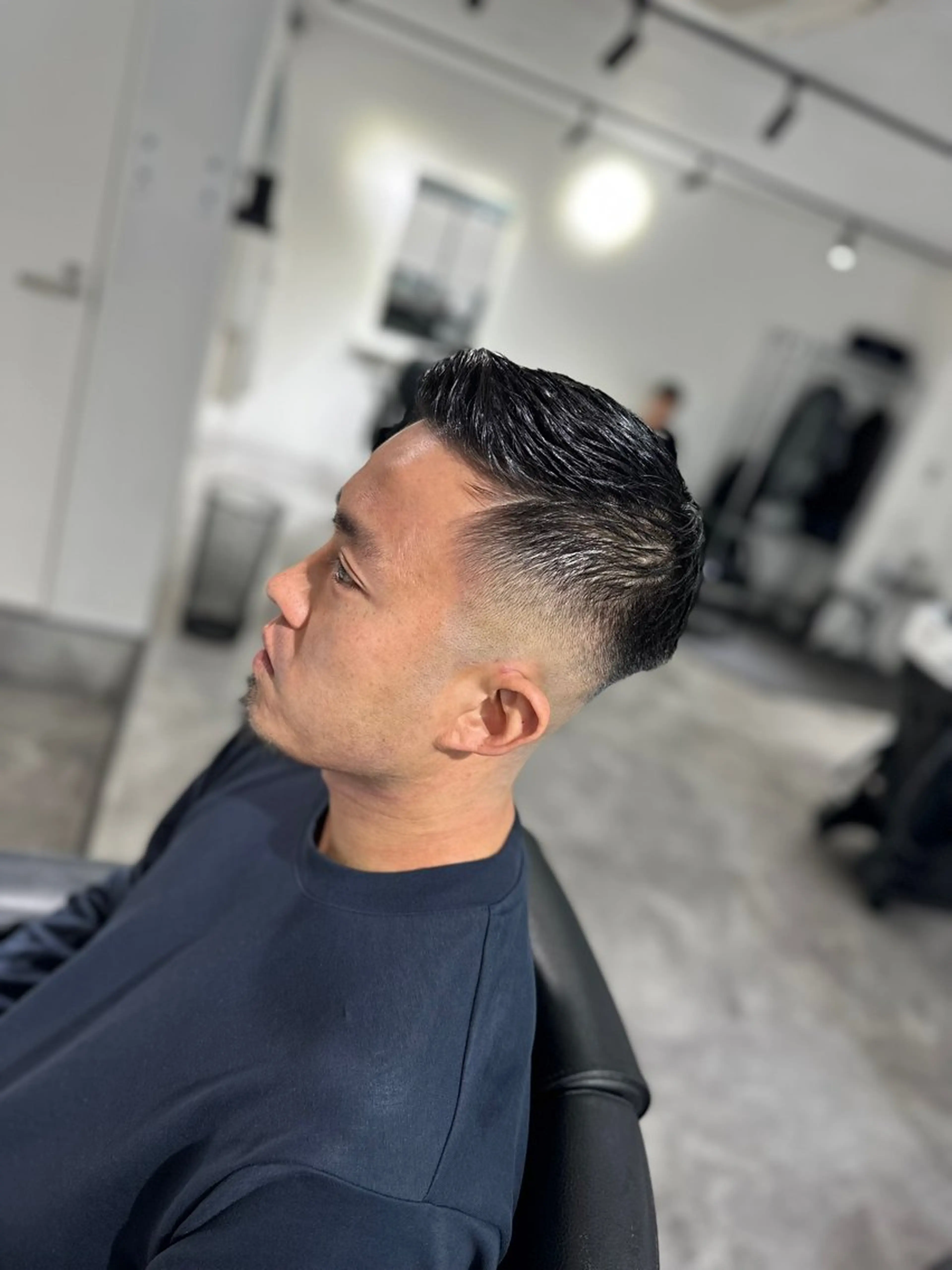 ショート メンズ センターパート フェードカット ツーブロック 池袋/FADE /メンズ特化のヘアスタイル