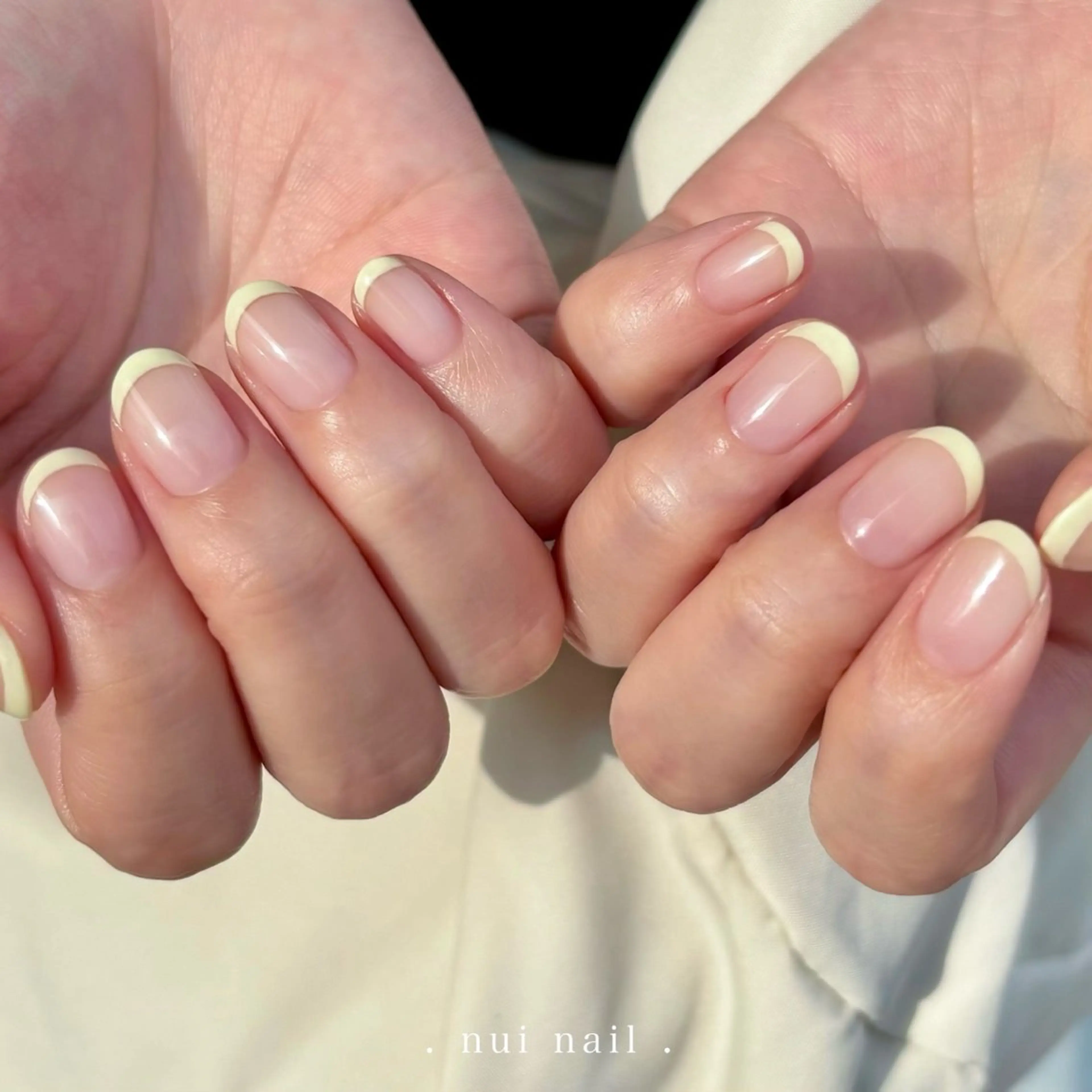 ネイル クリアネイル フレンチネイル ハンドネイル nui nailのネイルデザイン