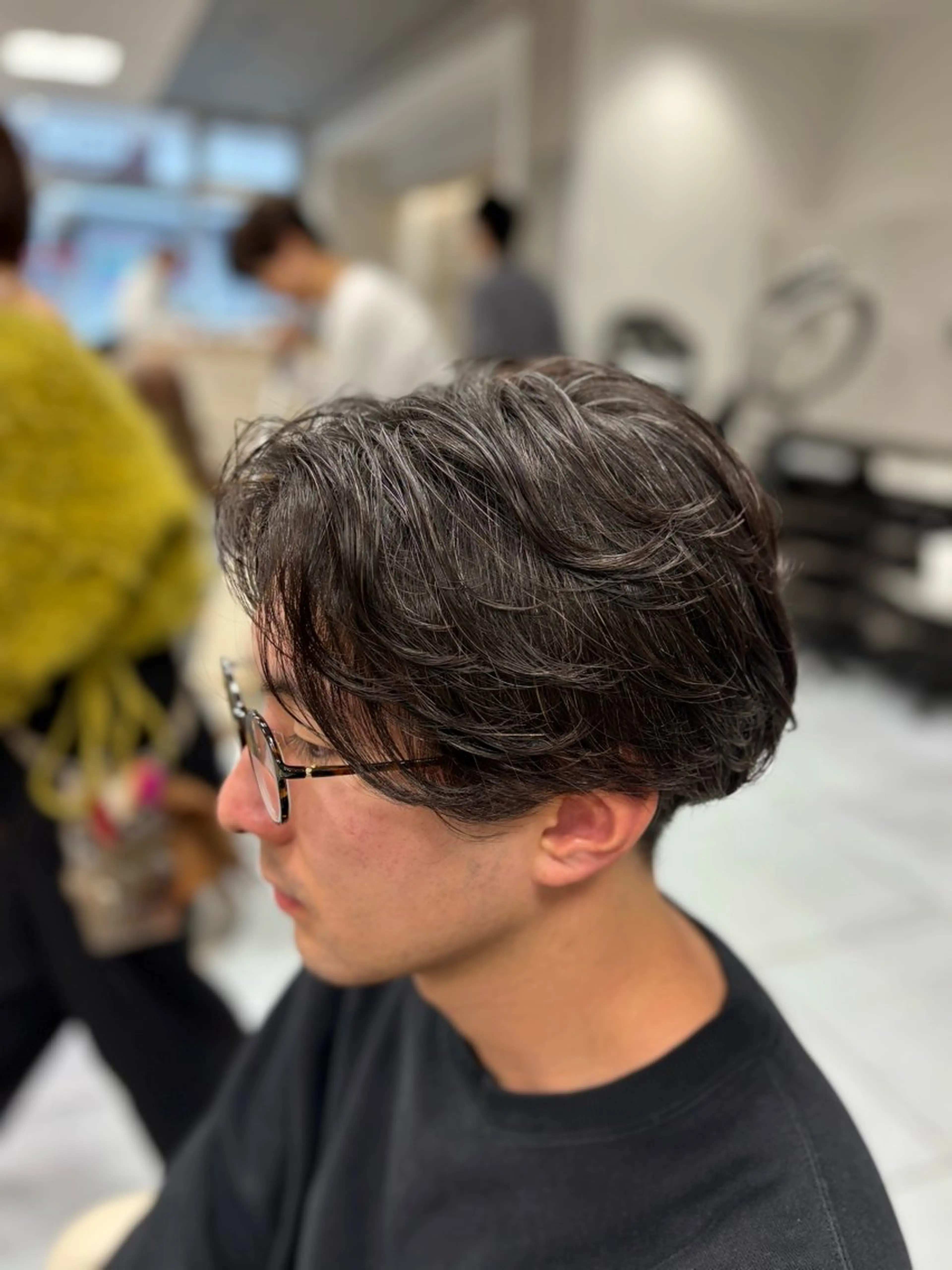 ショート パーマ メンズ カット パーマ メンズ特化韓国風 パーマスタイル/りんのヘアスタイル