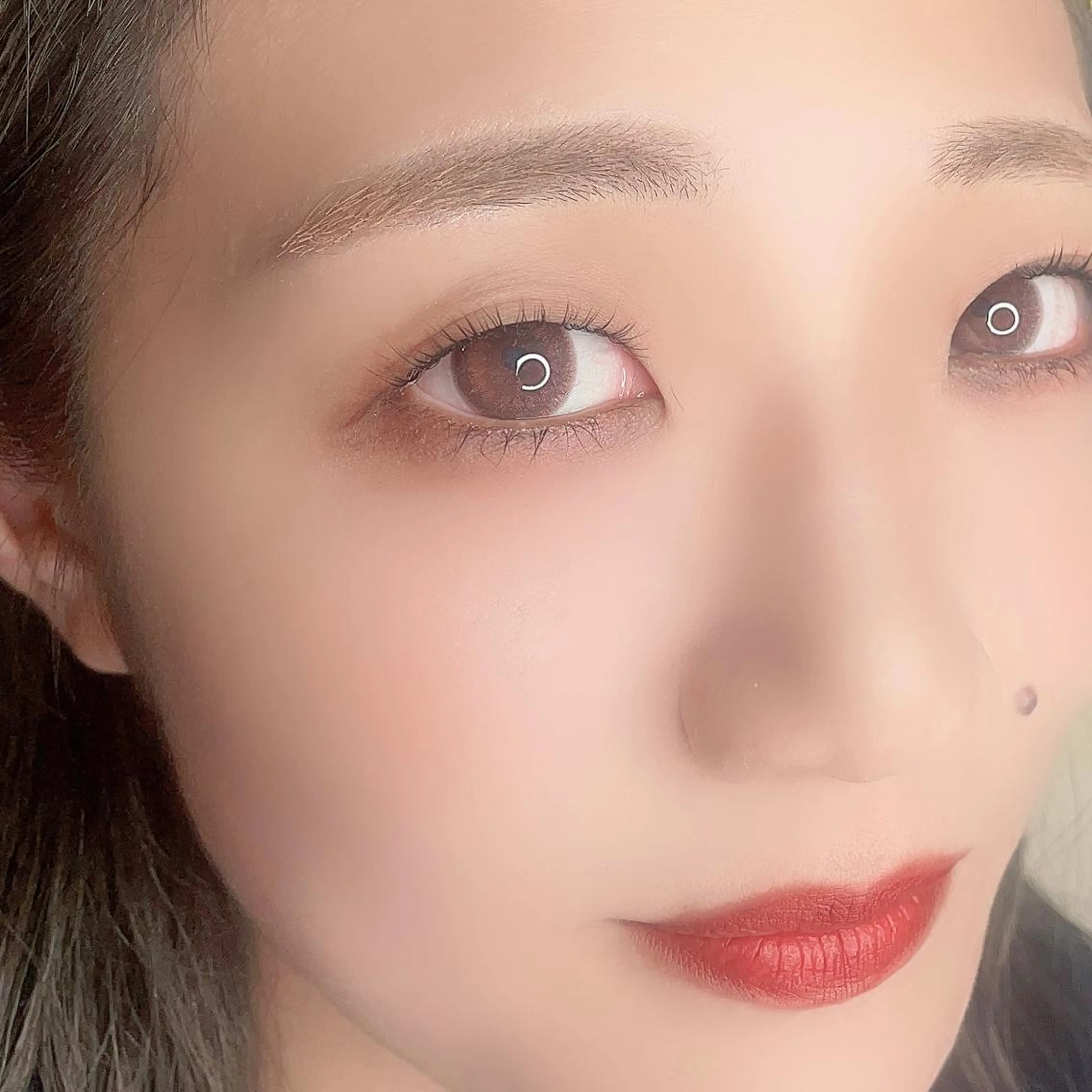 マツエク・マツパ アイブロウ Lカール 一重×まつ毛パーマ 片桐 星のマツエク・マツパデザイン