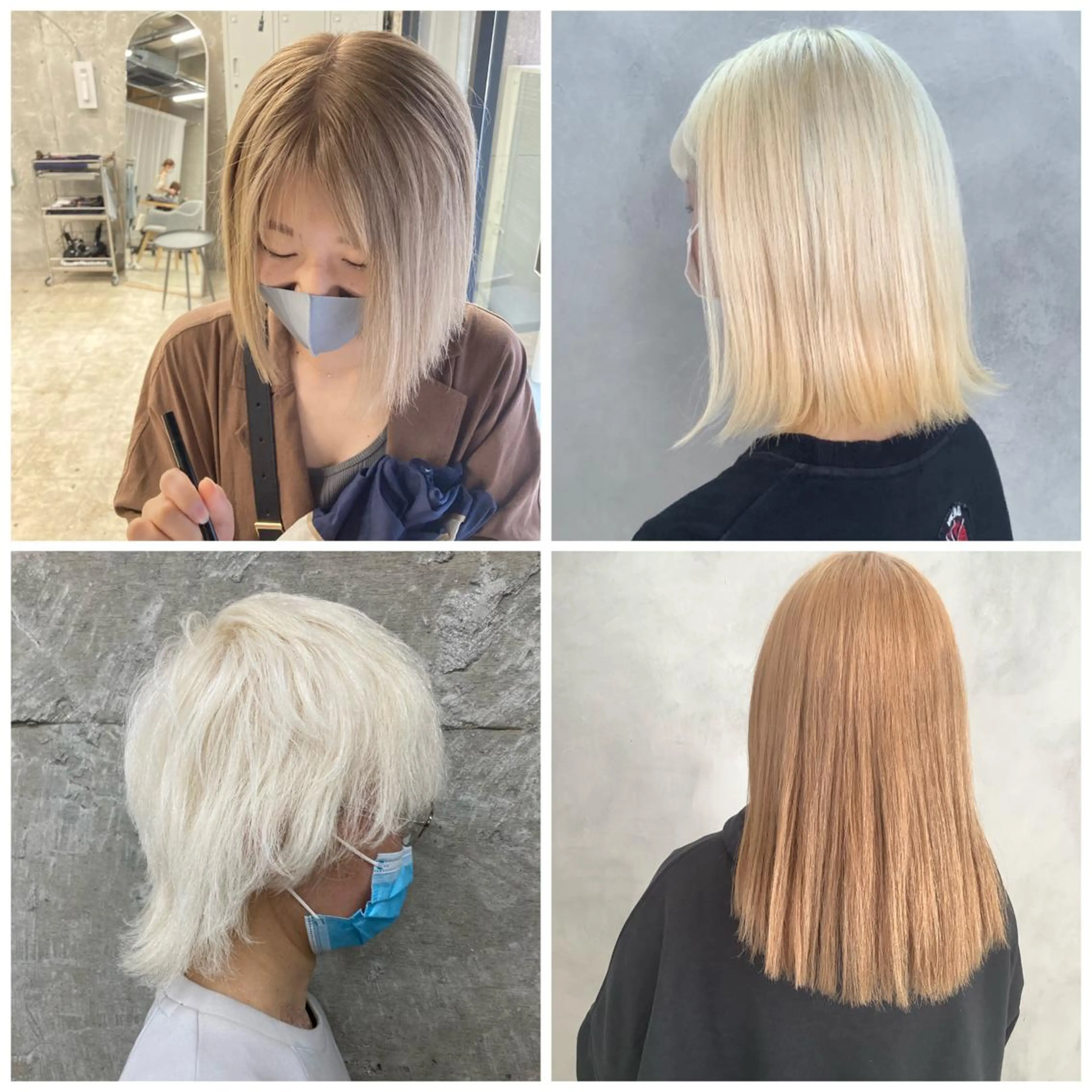 ミディアム カラー カット パーマ トリートメント ✳️ウルフ/メンズ/ スパイラルパーマ✳️のヘアスタイル