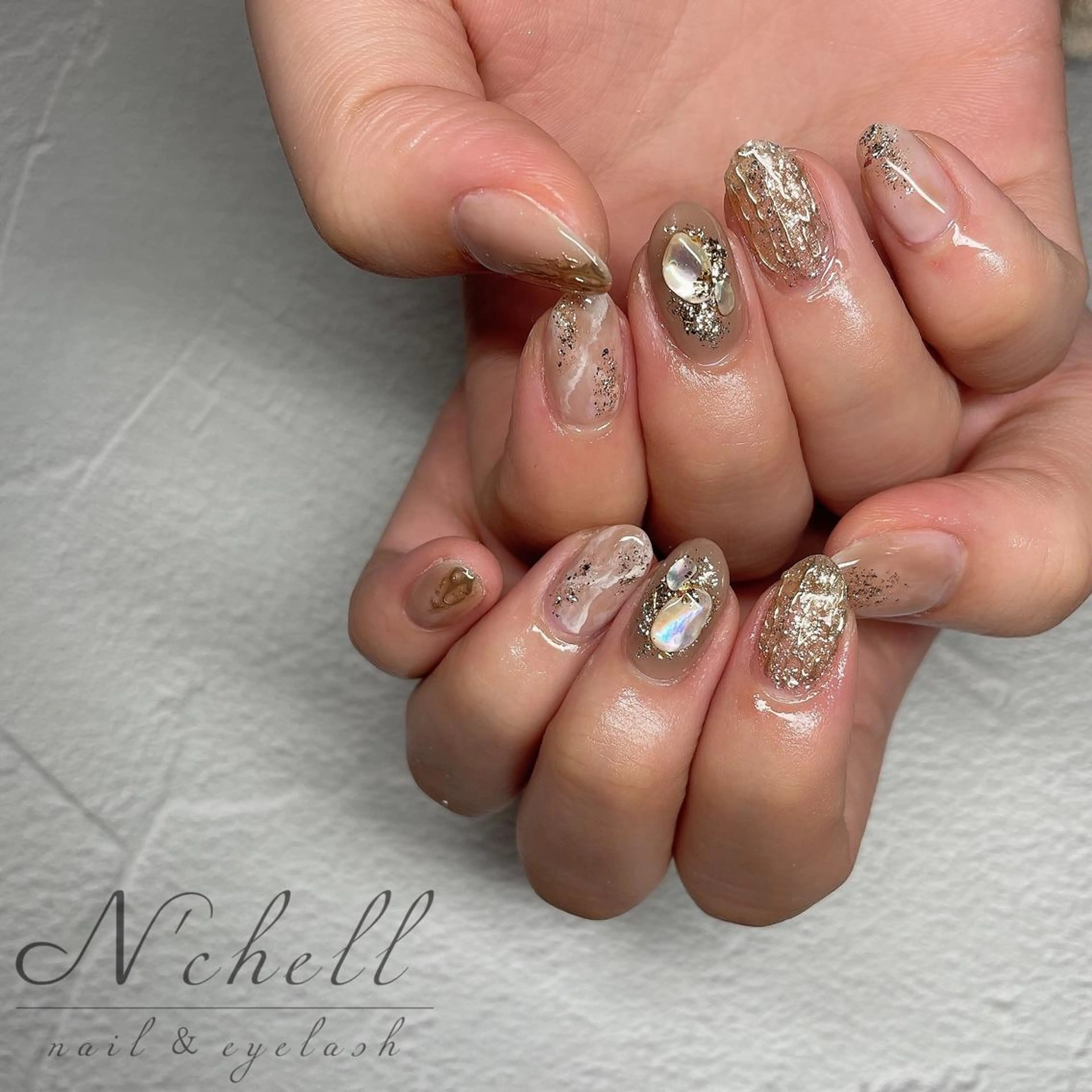 ネイル ニュアンスネイル ネイルチップ Nailist Aoiのネイルデザイン