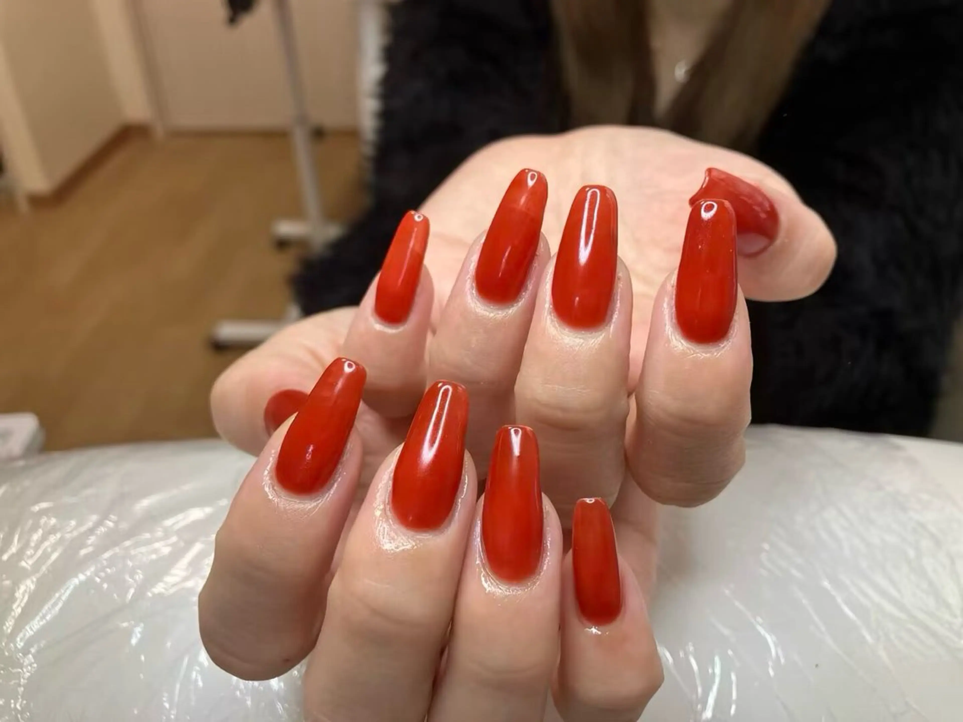 ネイル オフィスネイル ワンカラーネイル シンプルネイル リン リンのネイルデザイン