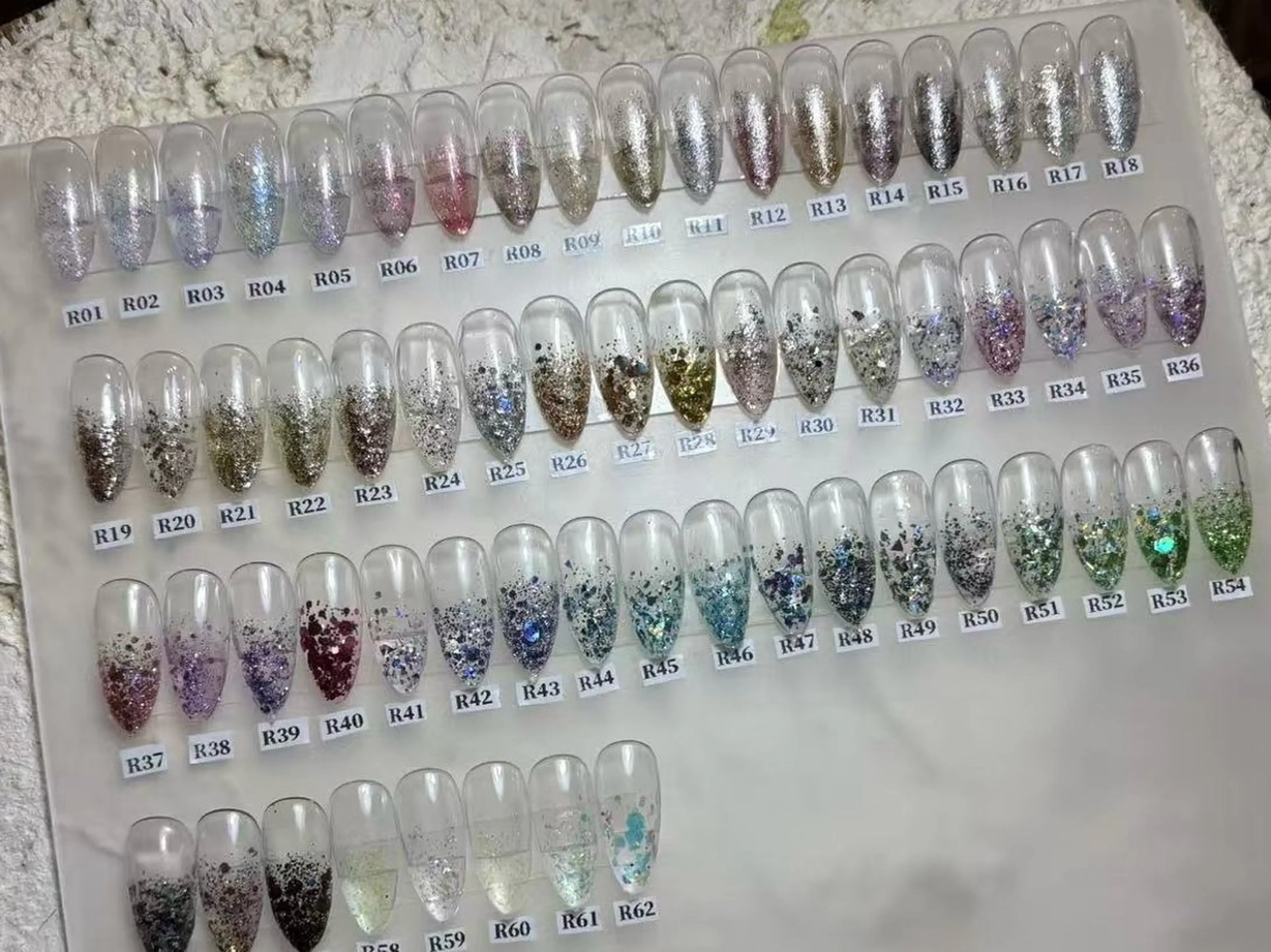 ラメグラデーションの写真