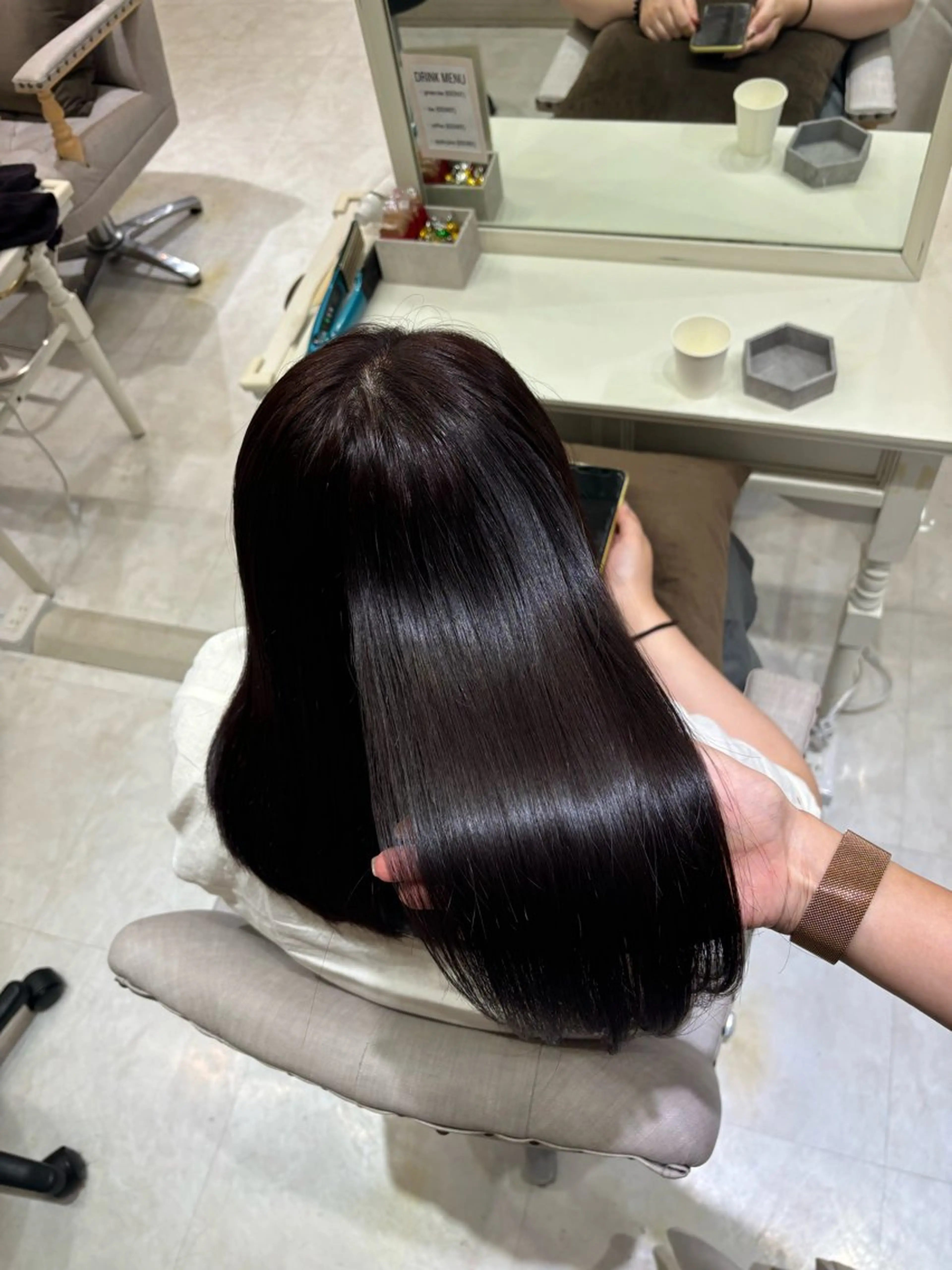 ロング カラー 巻ける縮毛矯正 Sachi🐰のヘアスタイル