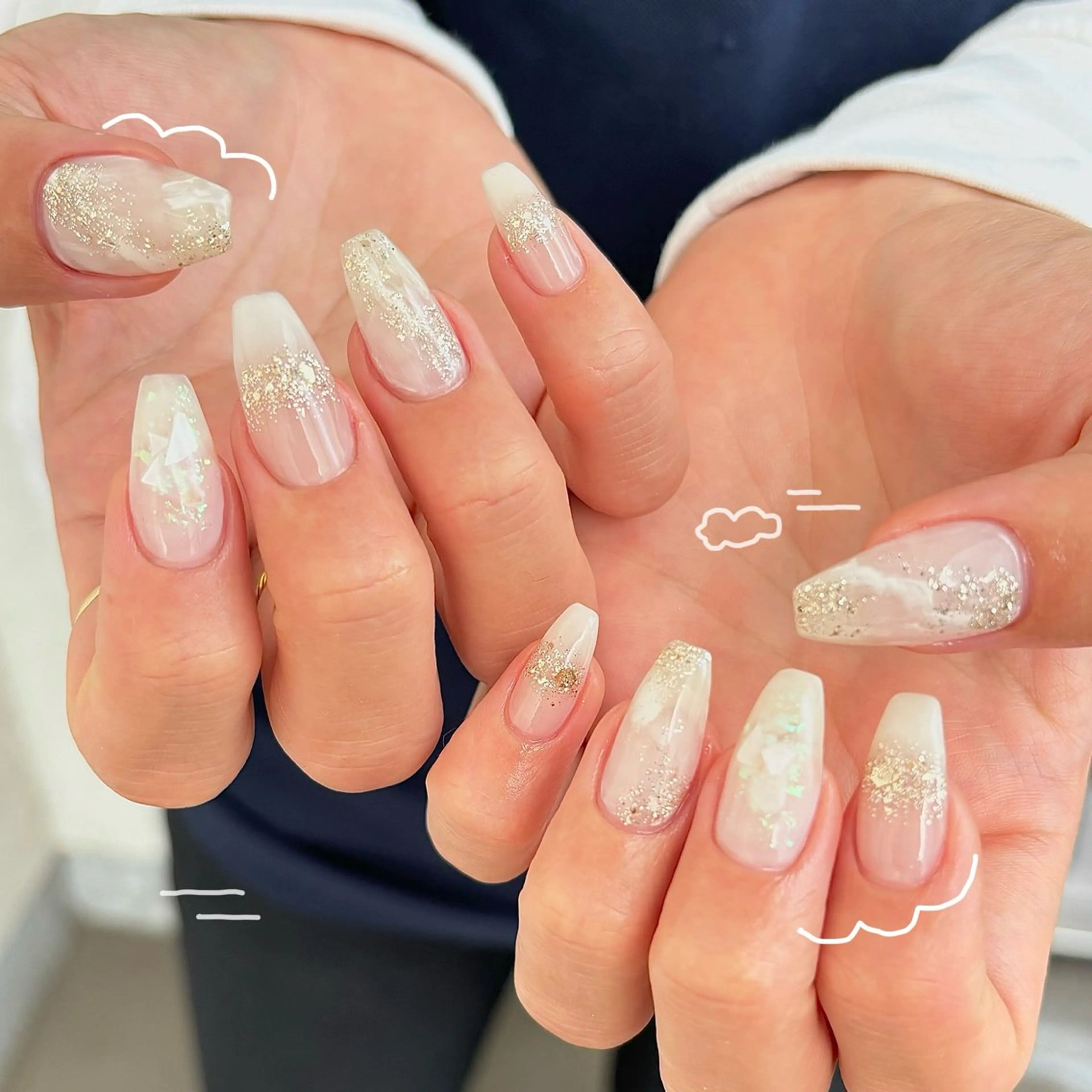 ネイル 持ち込み ハンドネイル Nailsalon BLOOM🌷 山崎のネイルデザイン