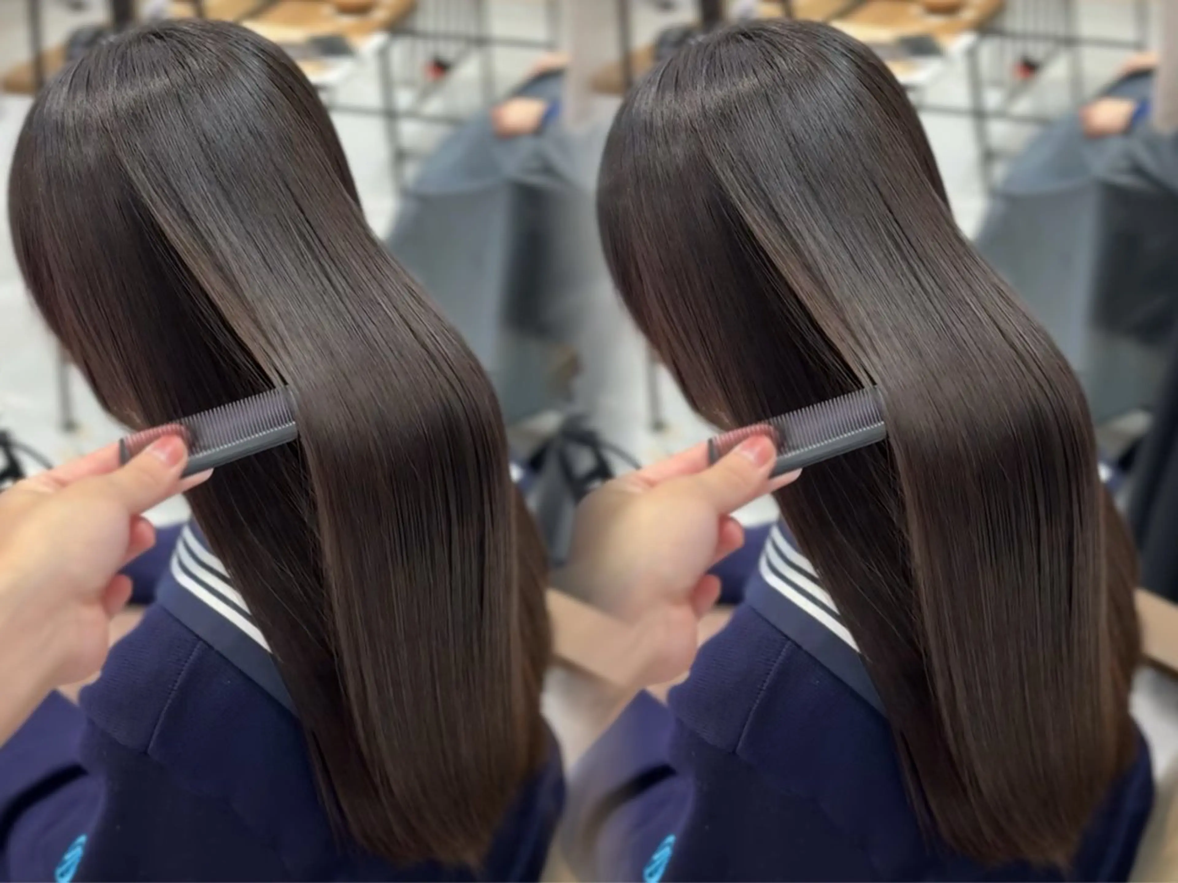 ロング カット 縮毛矯正 トリートメント 縮毛矯正/髪質改善/ HARUのヘアスタイル