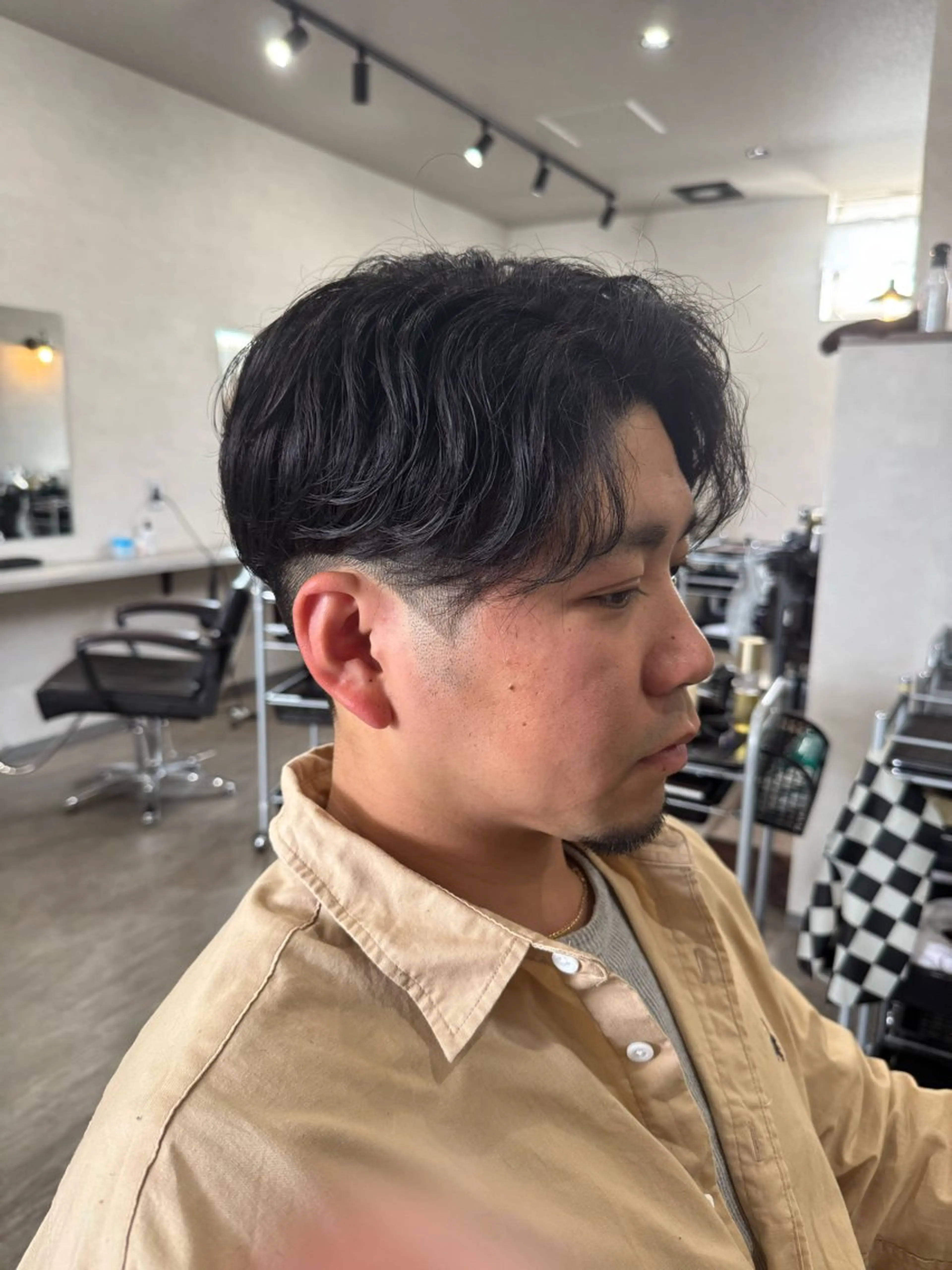 メンズ カット 鈴木 陸のヘアスタイル