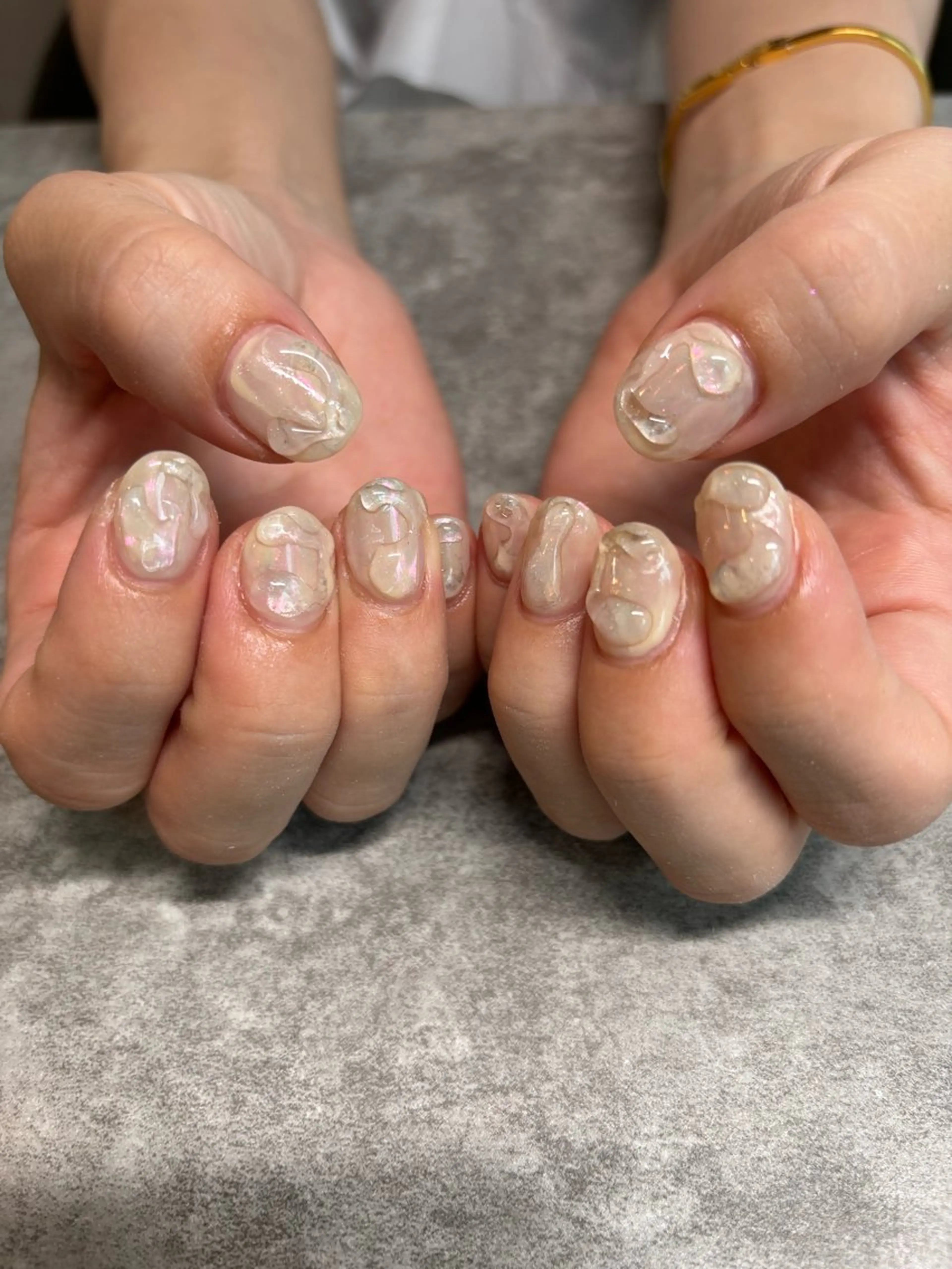 ネイル キラキラネイル ニュアンスネイル ハンドネイル 【新宿三丁目】 もえNoël🎨🤍のネイルデザイン