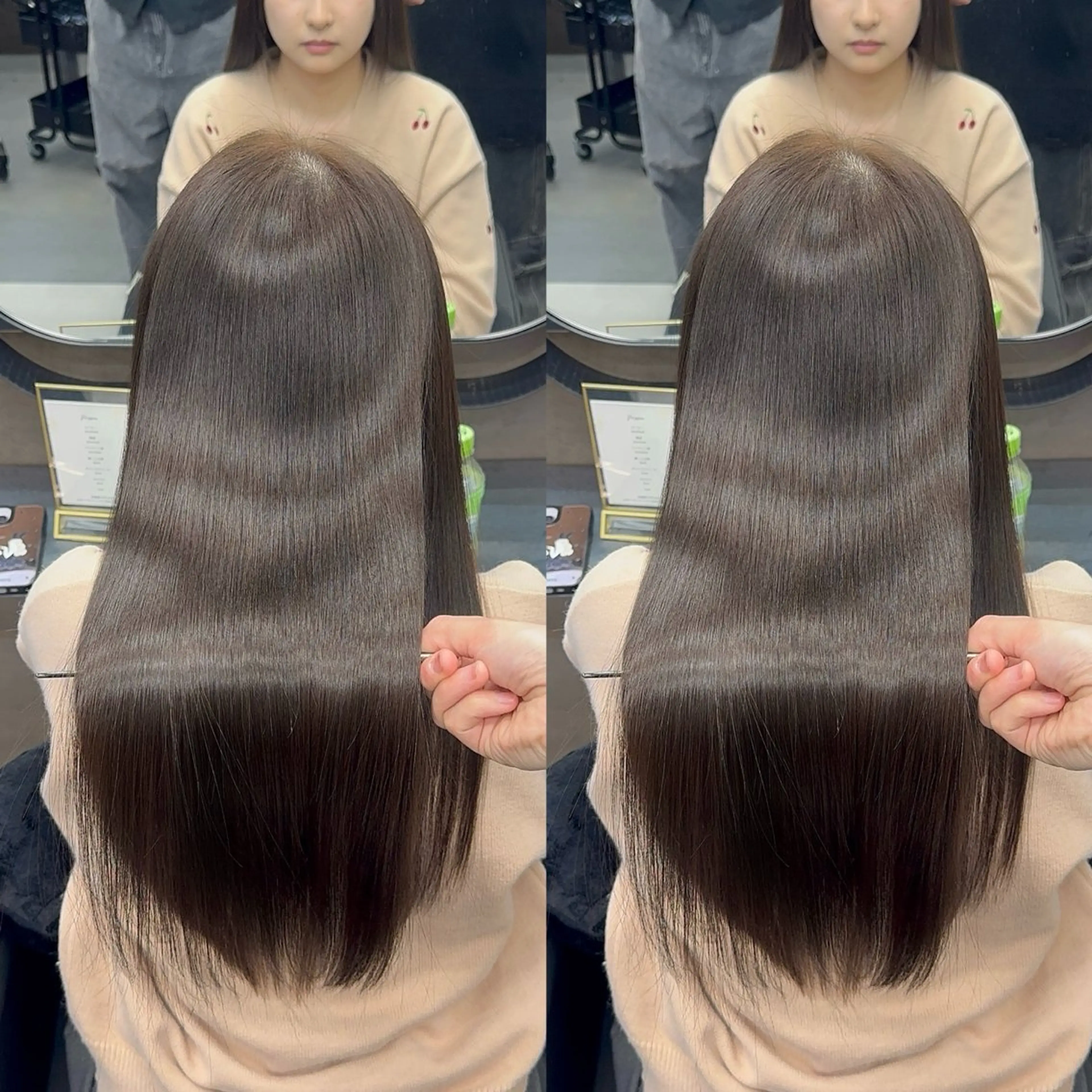 ロング カット ヘアカラー 縮毛矯正 トリートメント 新宿/髪質改善支持率 No.1💍yasuのヘアスタイル