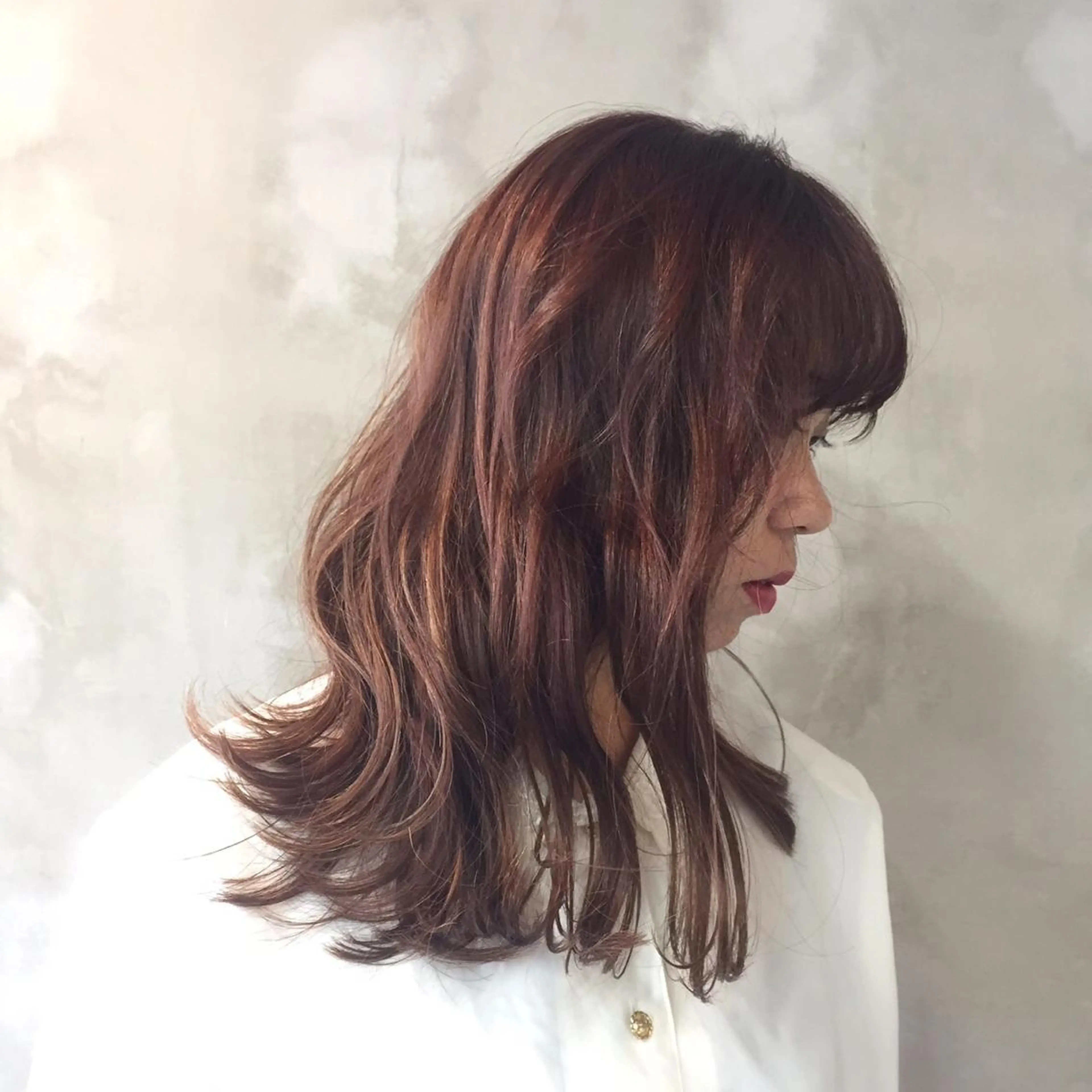 ミディアム カラー sharesalon セキケイタのヘアスタイル