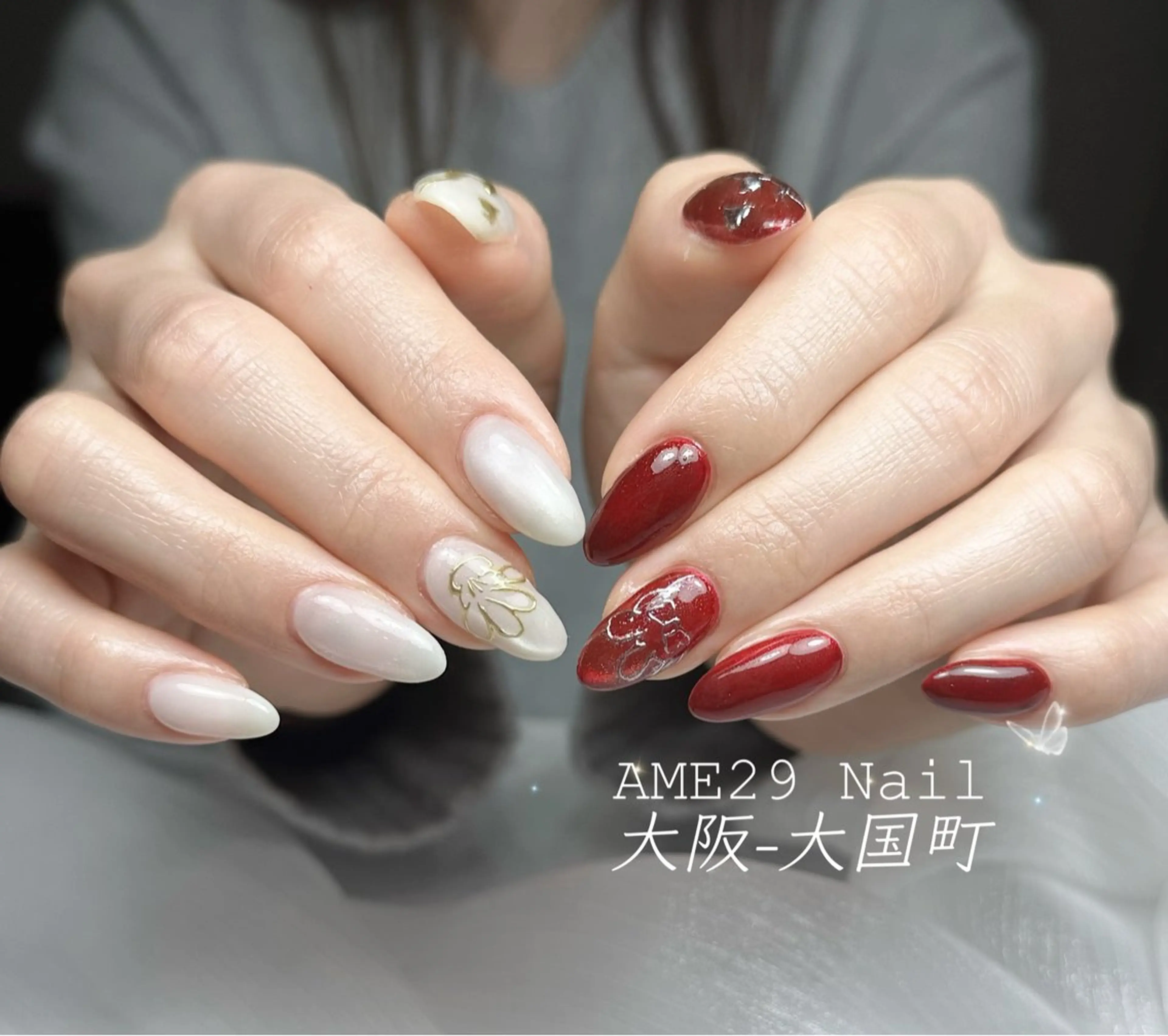 ロング カラー ハンドネイル AME29 Nail ネイルサロンのネイルデザイン