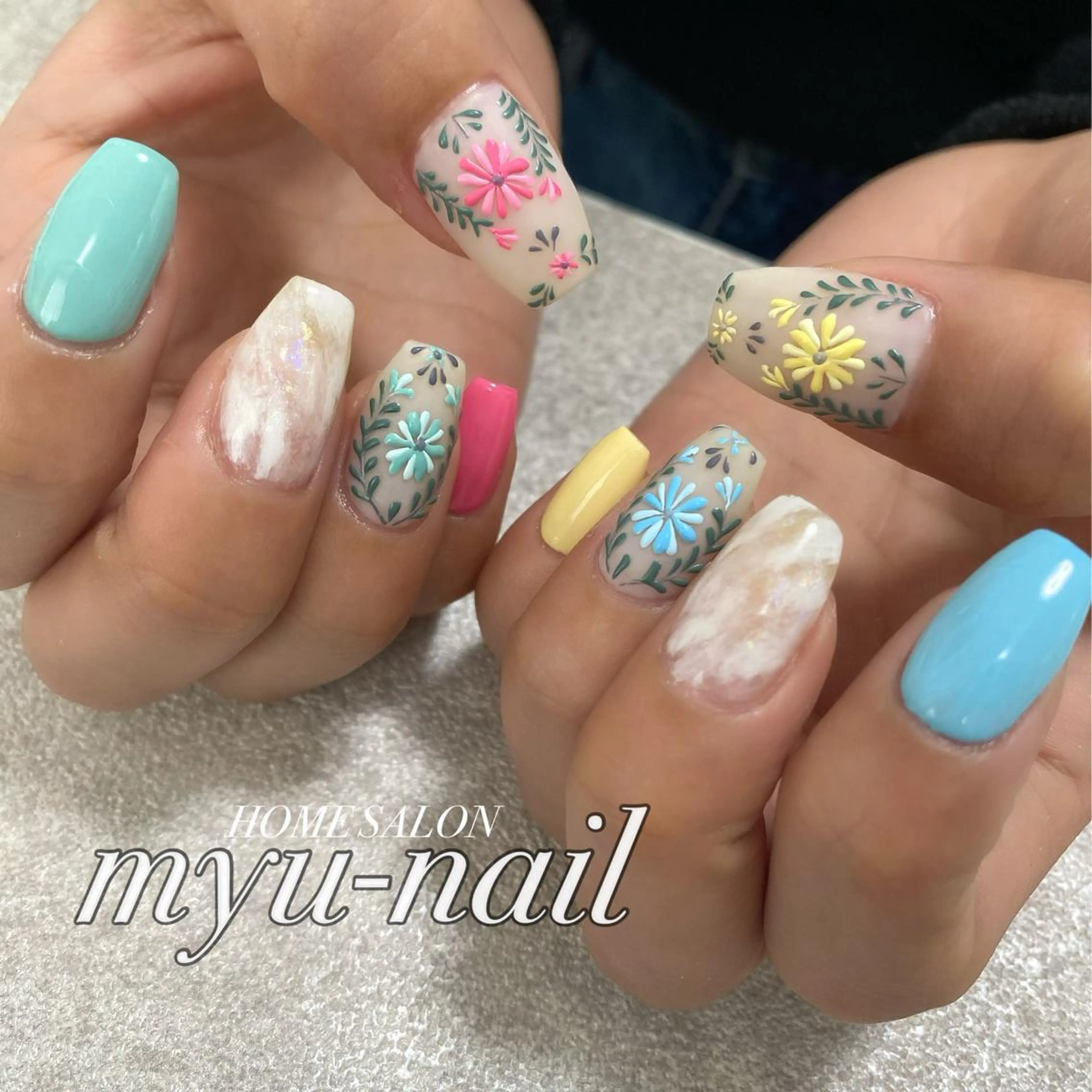 ネイル ホームサロン myu-nailのネイルデザイン